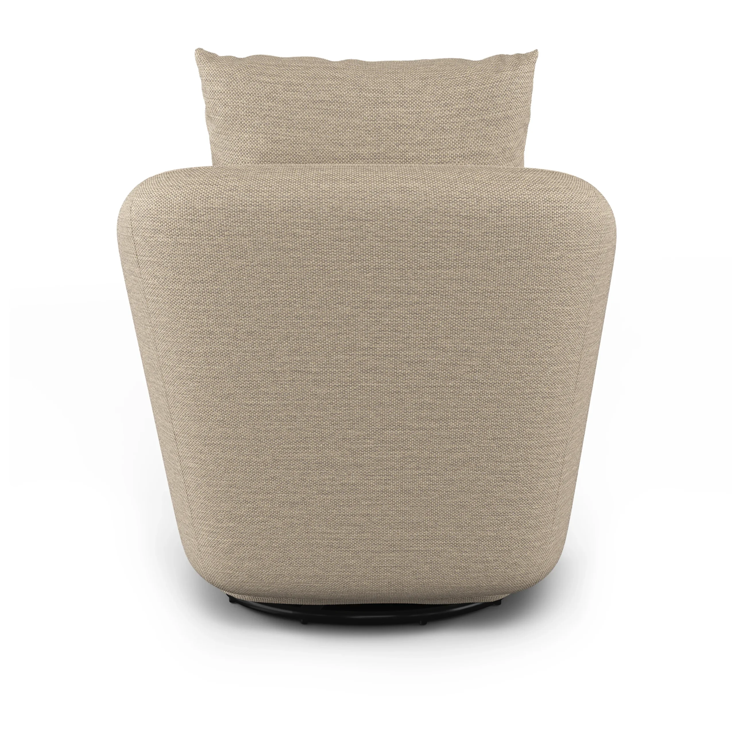 Leigh 33_ Swivel Lounge Chair - Silver Taupe - Image 6