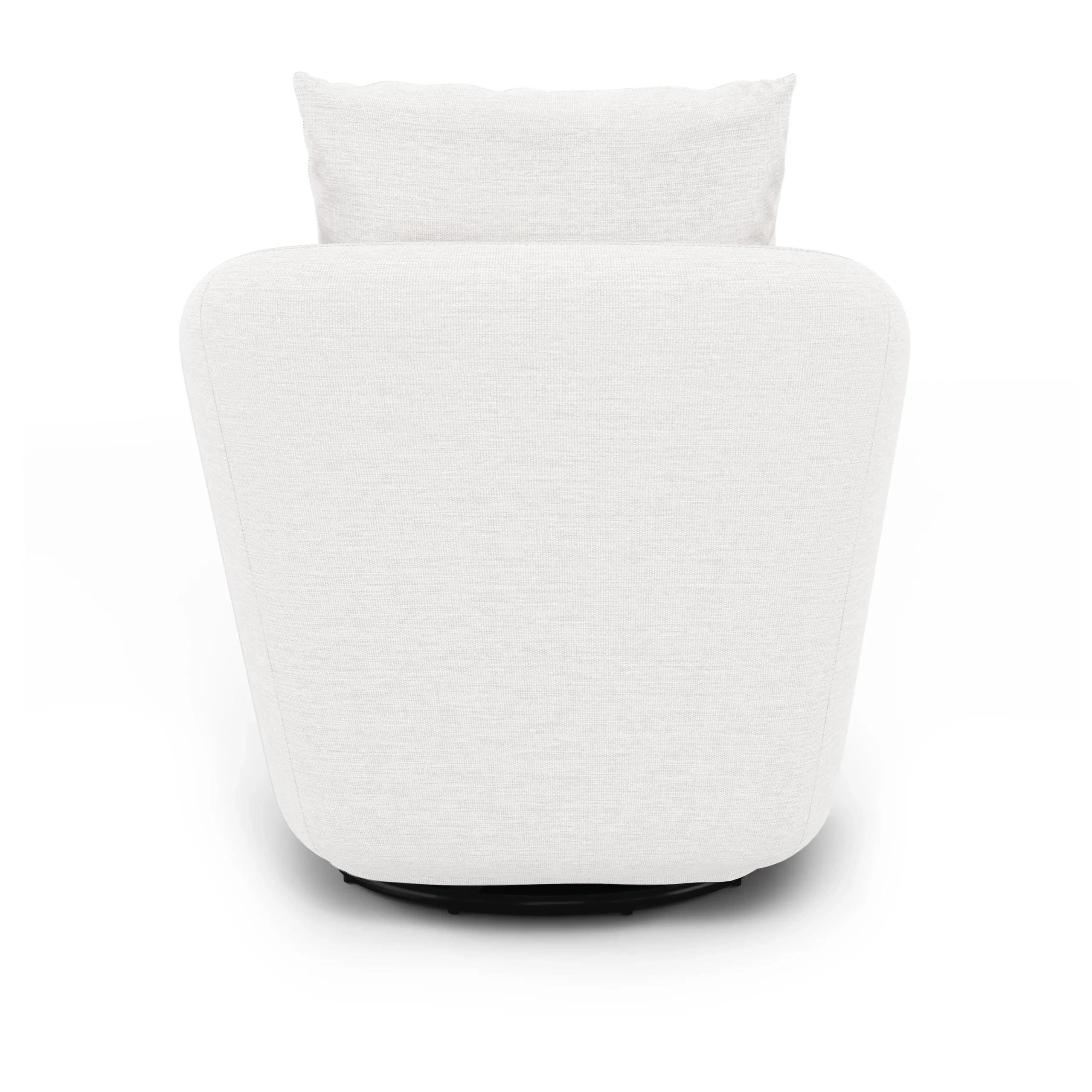 Leigh 33_ Swivel Lounge Chair - Silver Ivory - Image 7