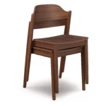 Sylvo Stackable Dining Chair - Walnut