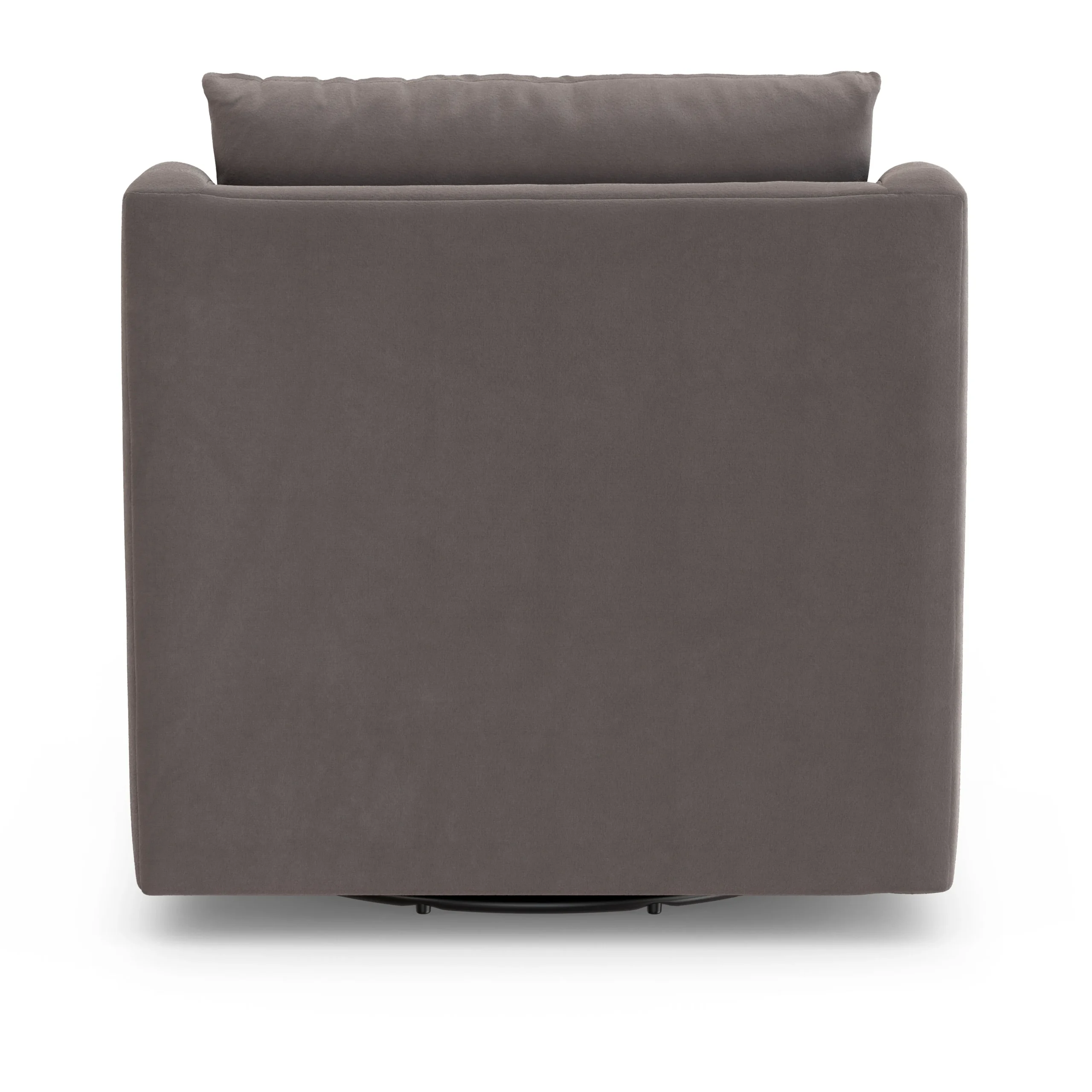 Landry 32.25_ Velvet Swivel Lounge Chair - Hale Warm Gray - Image 6