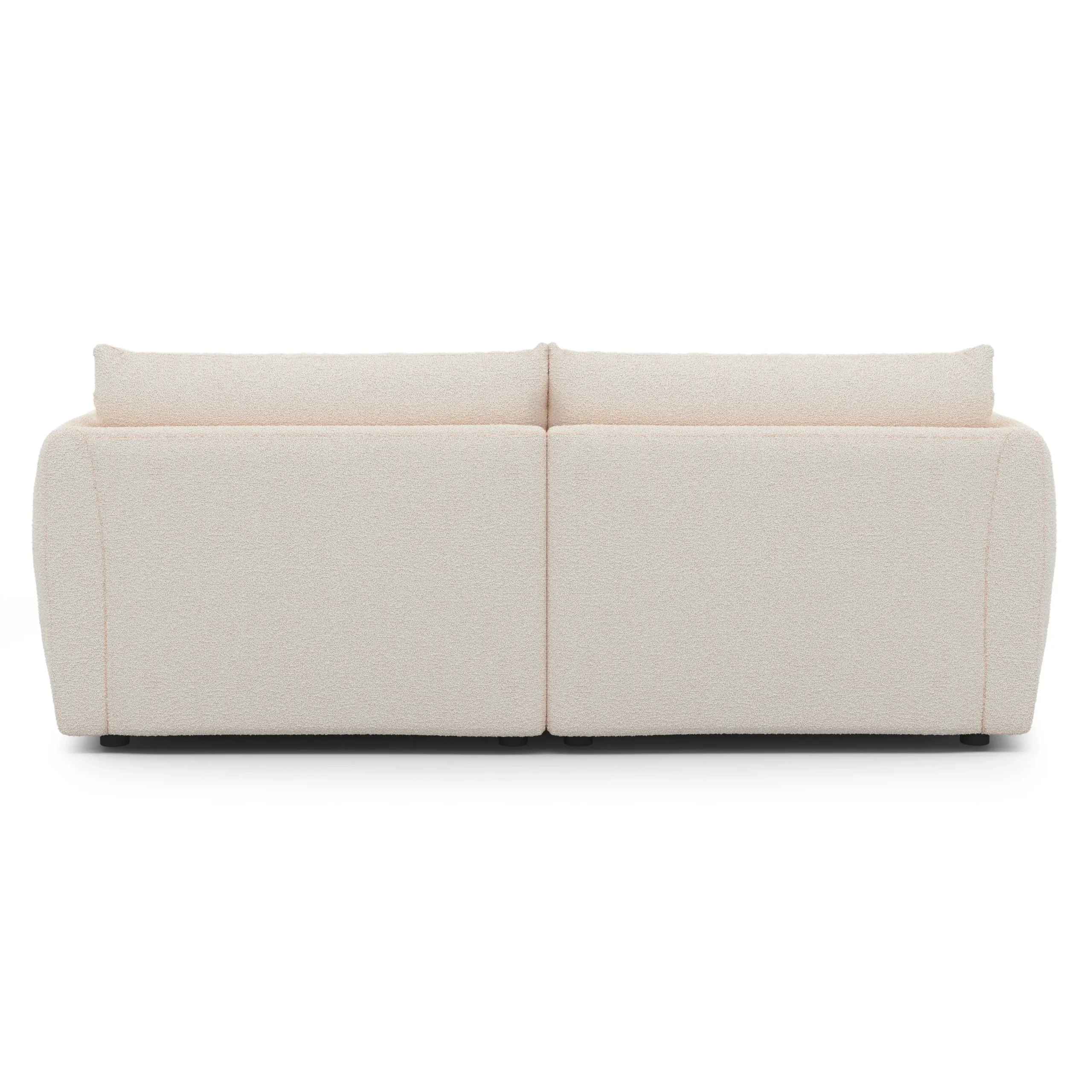 Leigh 92_ Modular Sectional -  Ivory Wool Bouclé - Image 5