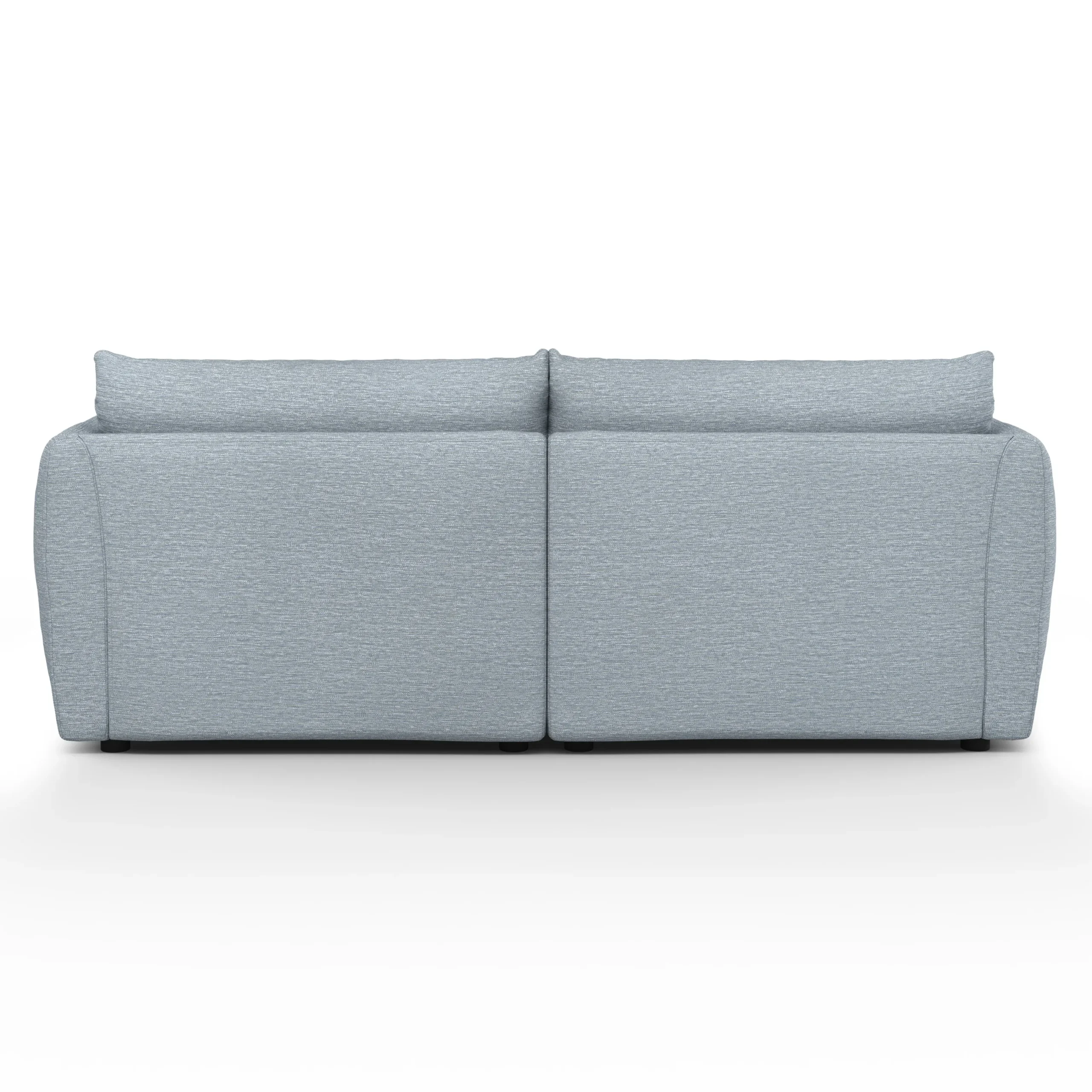 Leigh 92_ Modular Sectional - Silver Light Blue - Image 5