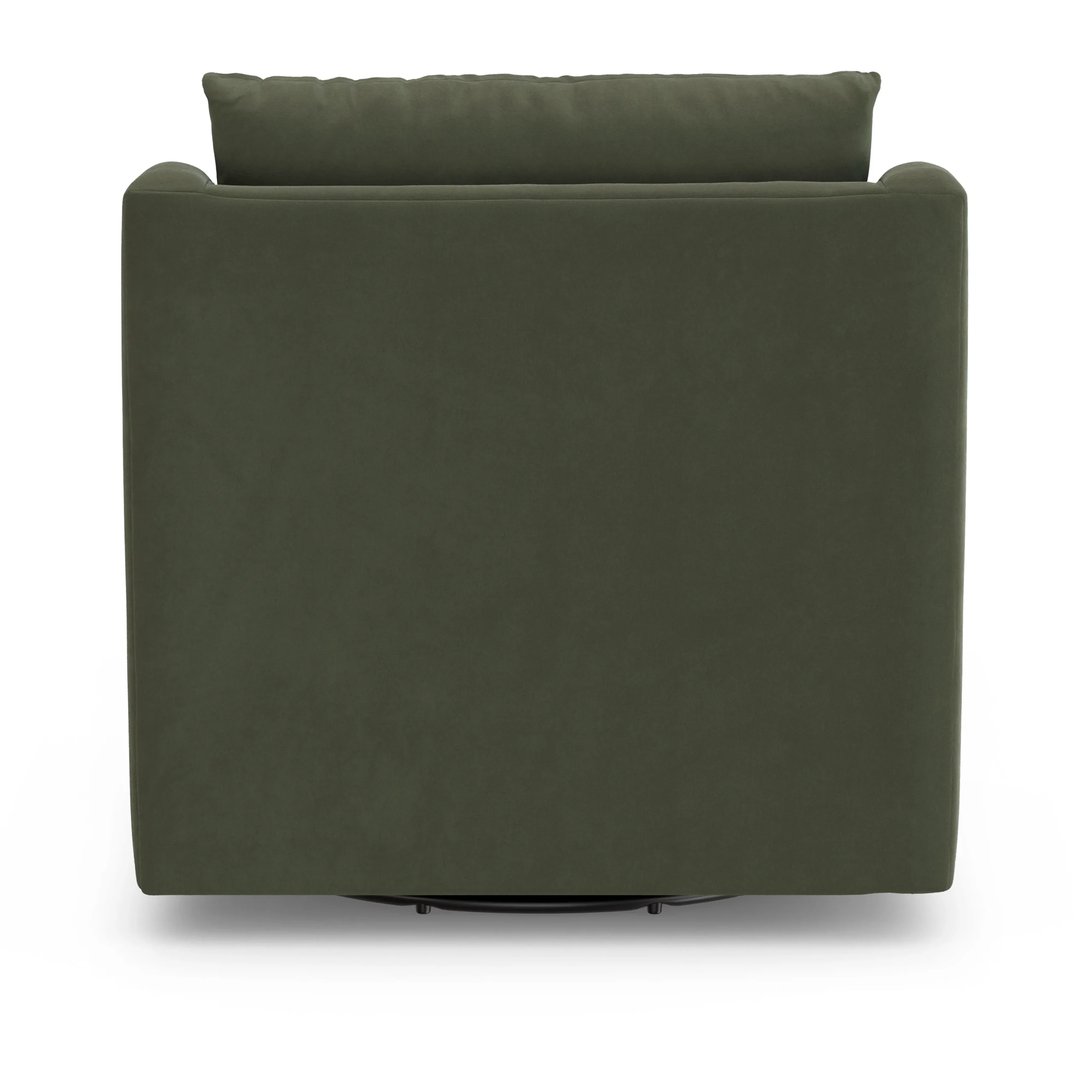 Landry 32.25_ Velvet Swivel Lounge Chair - Hale Fir Green - Image 6