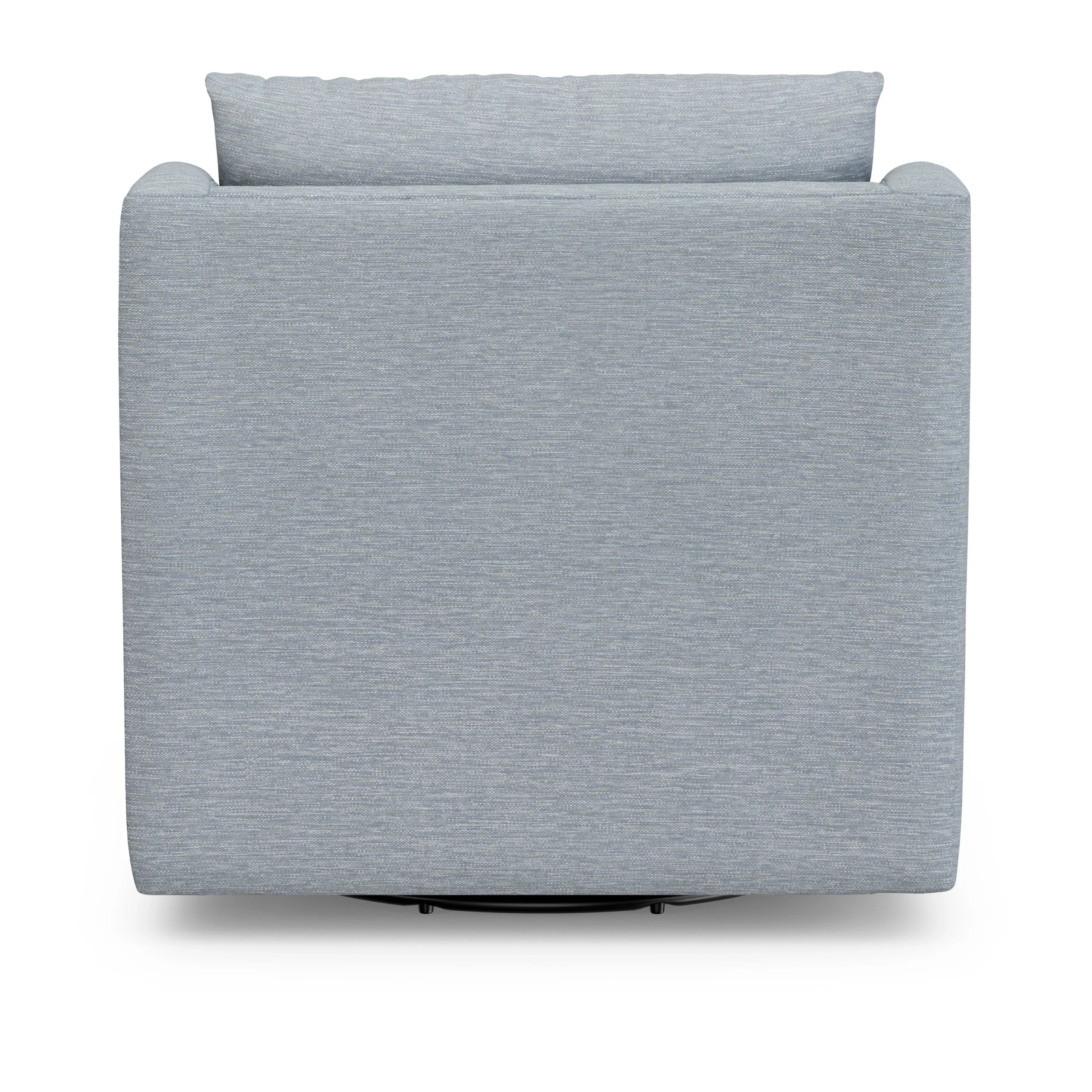 Landry 32.25_ Swivel Lounge Chair - Silver Light Blue - Image 6