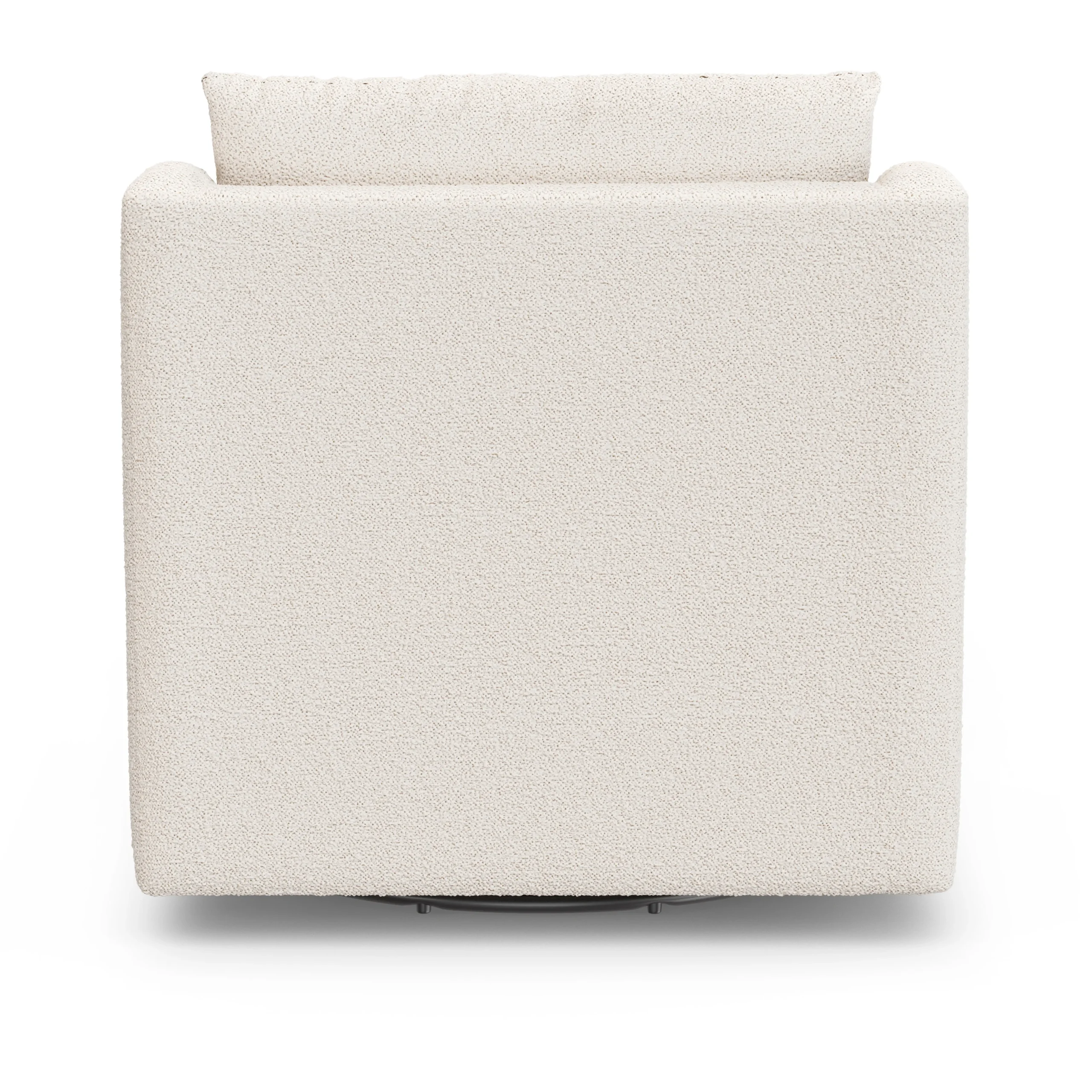 Landry 32.25_ Swivel Lounge Chair - Ivory Wool Bouclé - Image 6