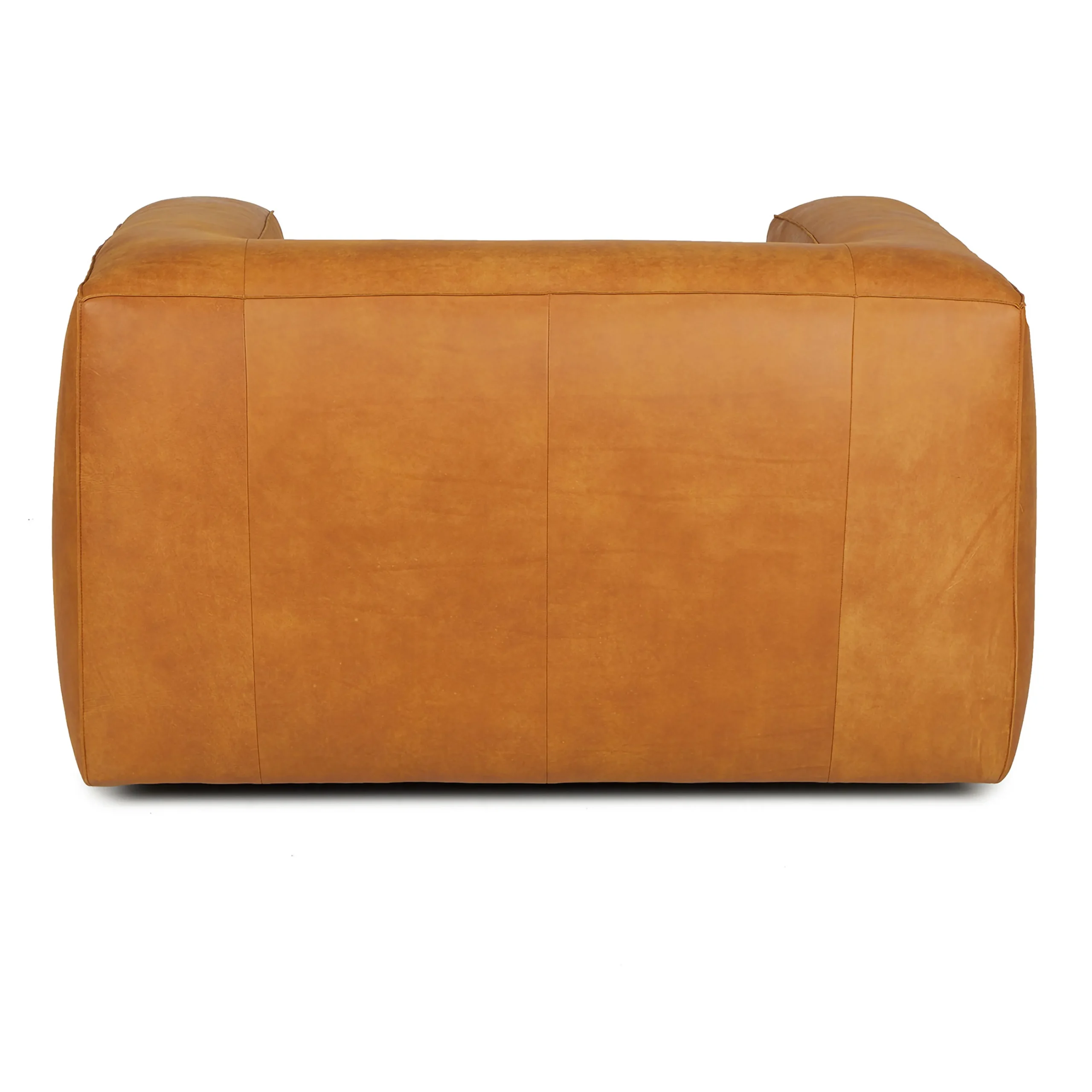 Cigar 44_ Leather Swivel Lounge Chair - Rawhide Tan - Image 6