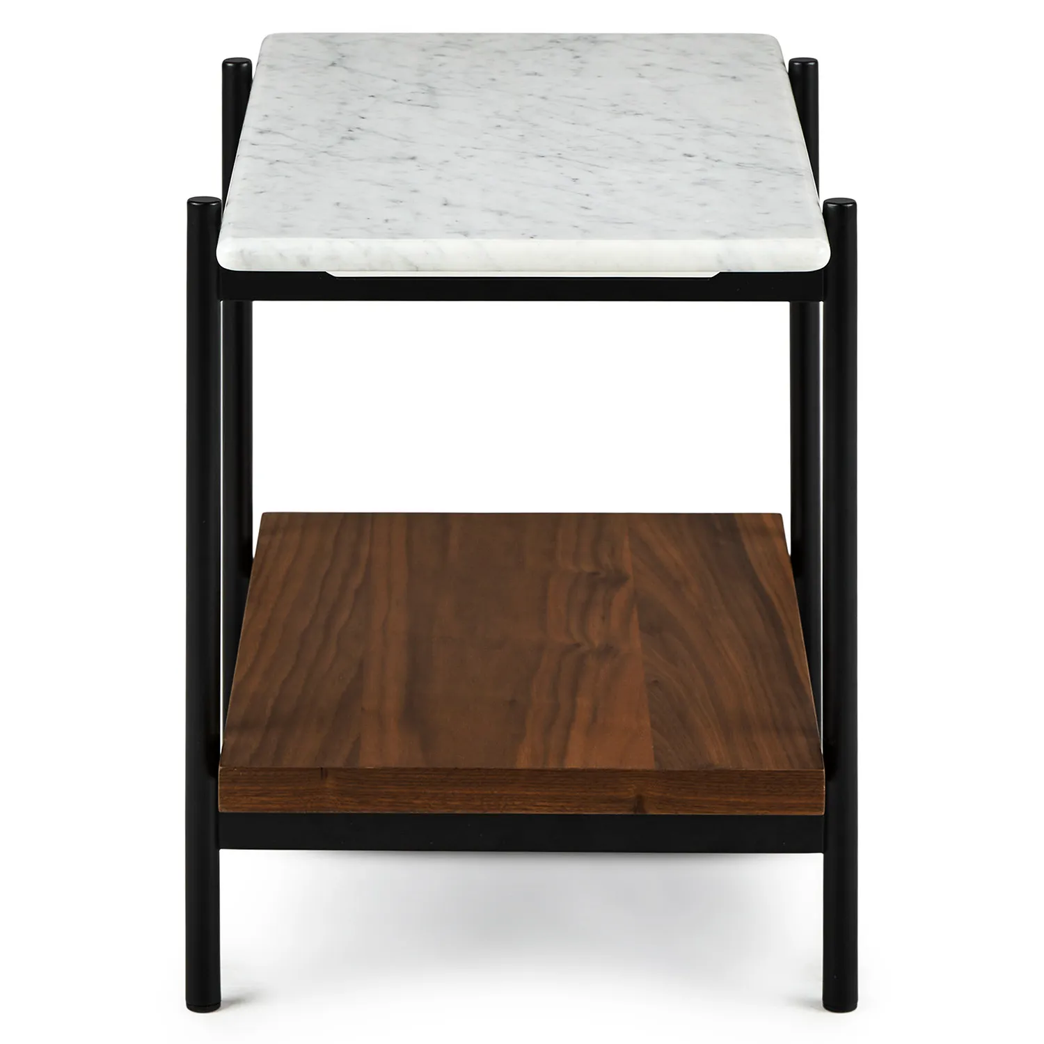 Agotu Marble Side Table - Walnut - Image 2