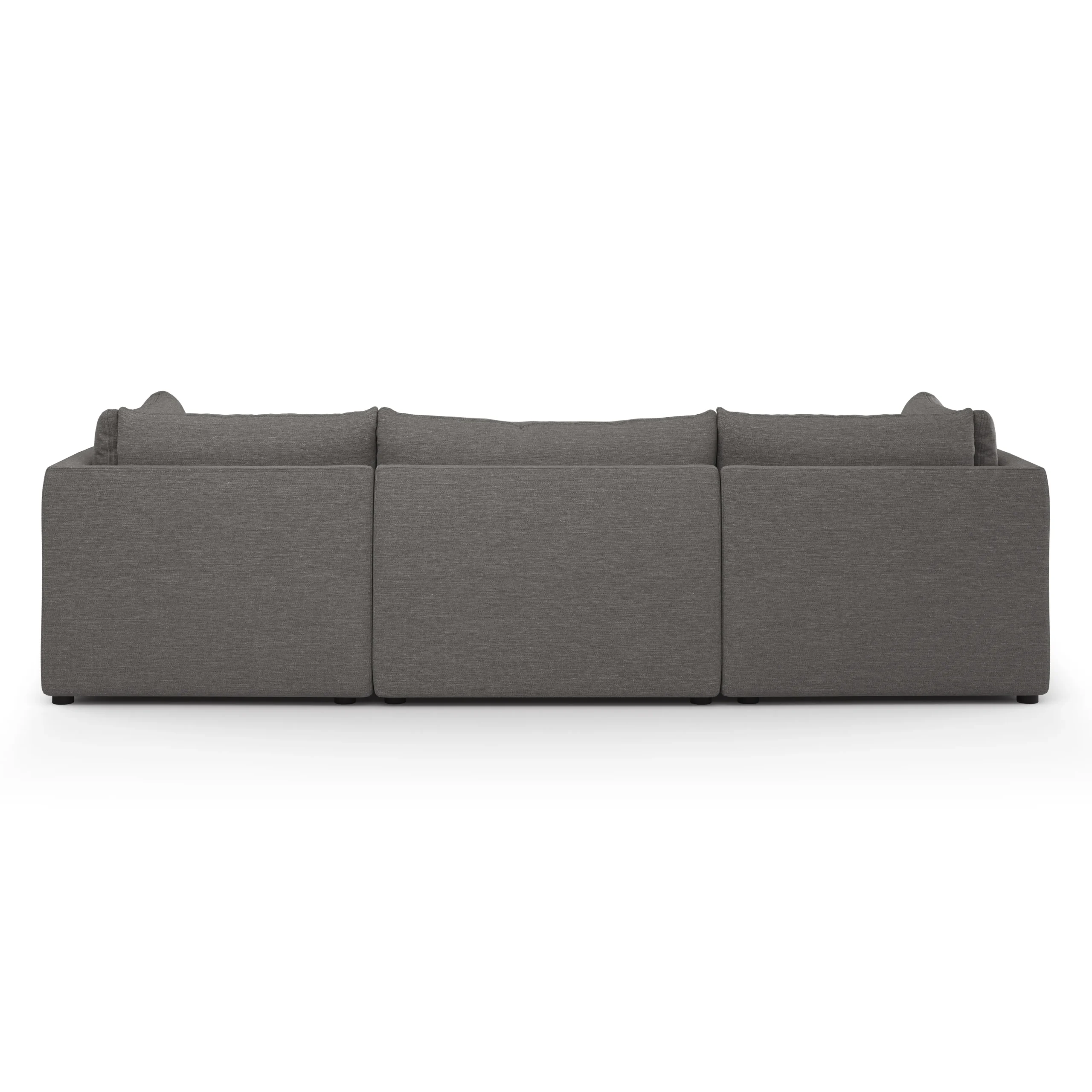 Leigh 121.5_ Modular 3-Seater U-Shaped Sectional - Silver Gray - Image 5