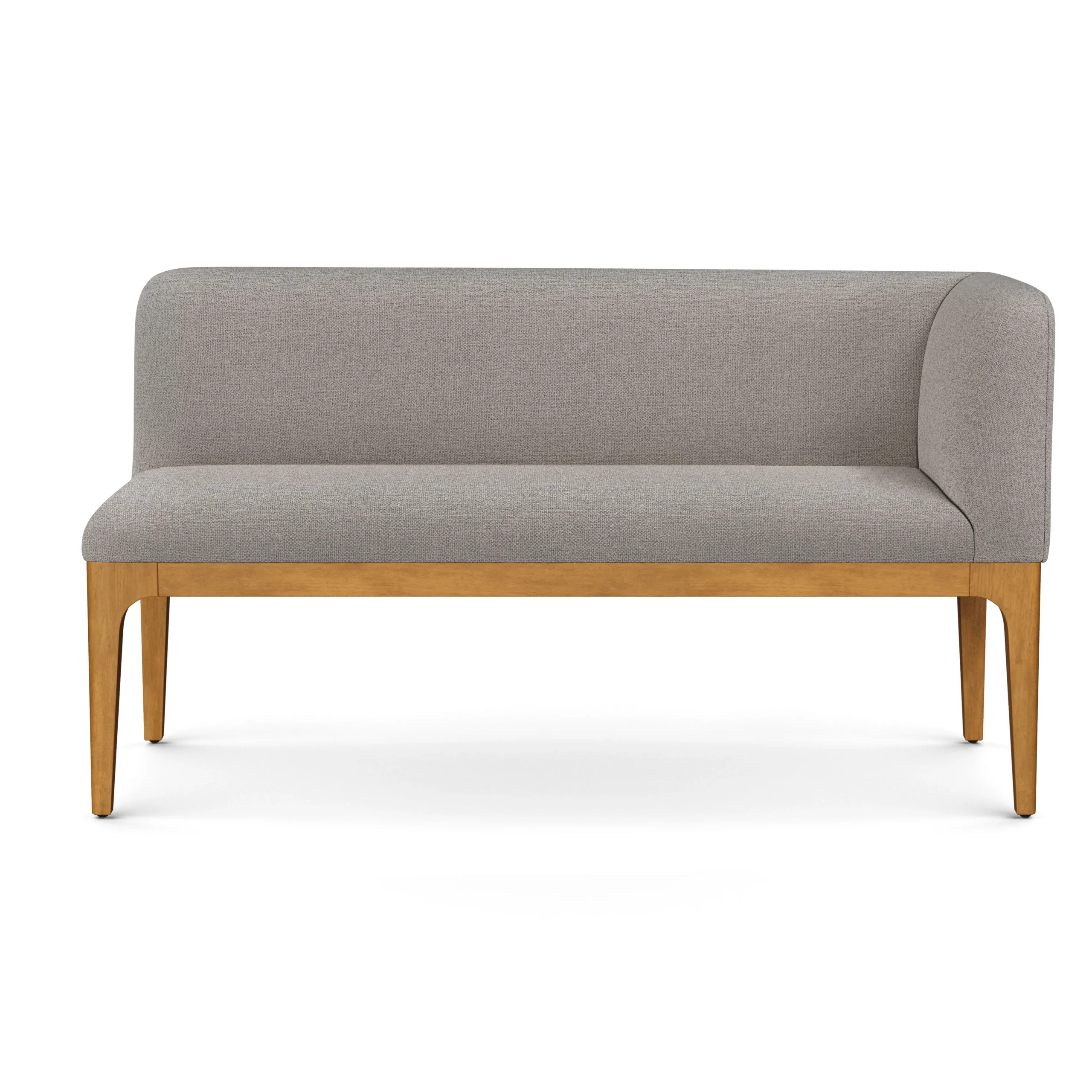 Right Corner Banquette - Smoked Oak and Hestia Gray - Image 5