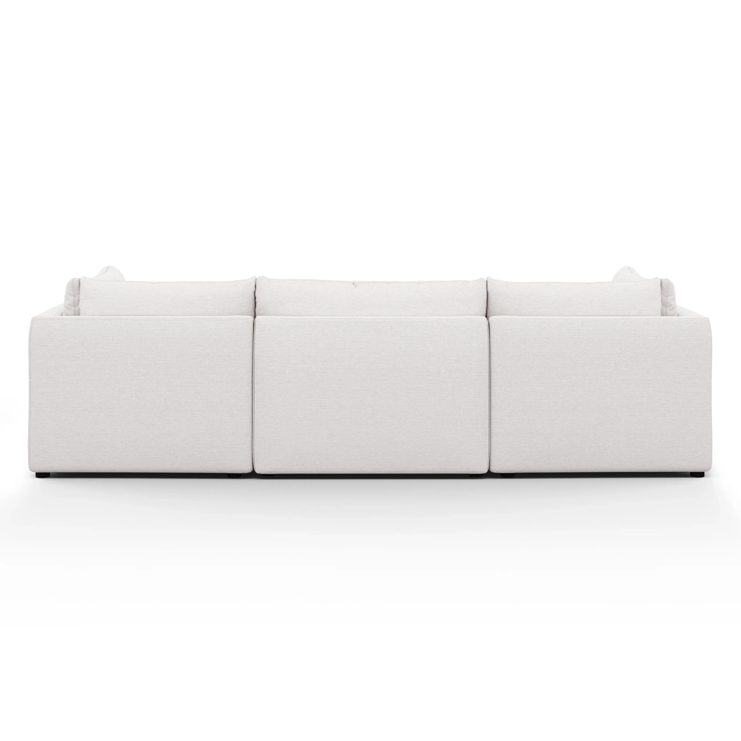Leigh 121.5_ Modular Open Pit Sectional - Silver Ivory - Image 5