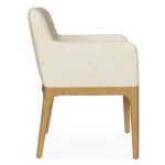 Rosin Dining Armchair - Natural Oak and Sand Ivory