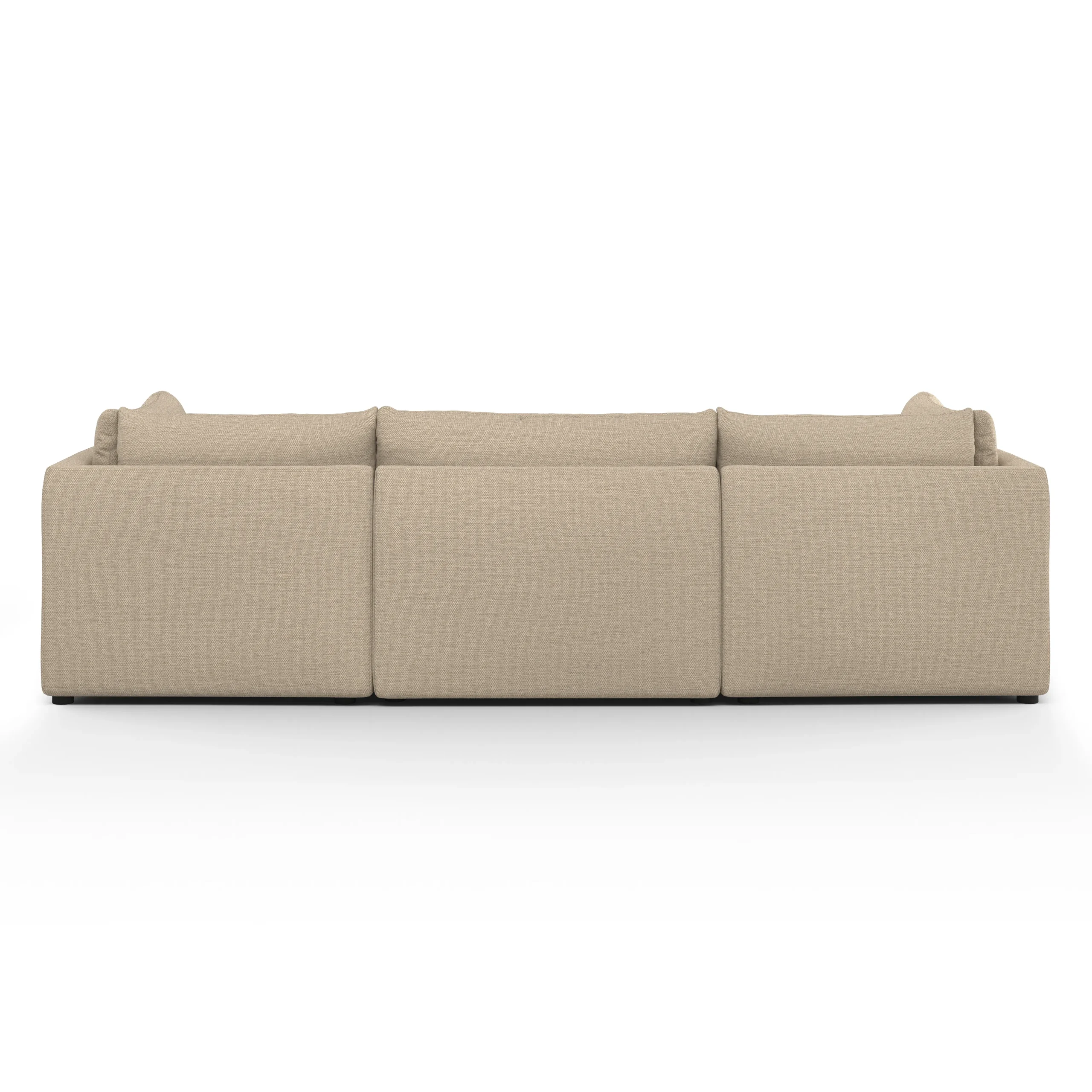 Leigh 121.5_ Modular Open Pit Sectional - Silver Taupe - Image 5