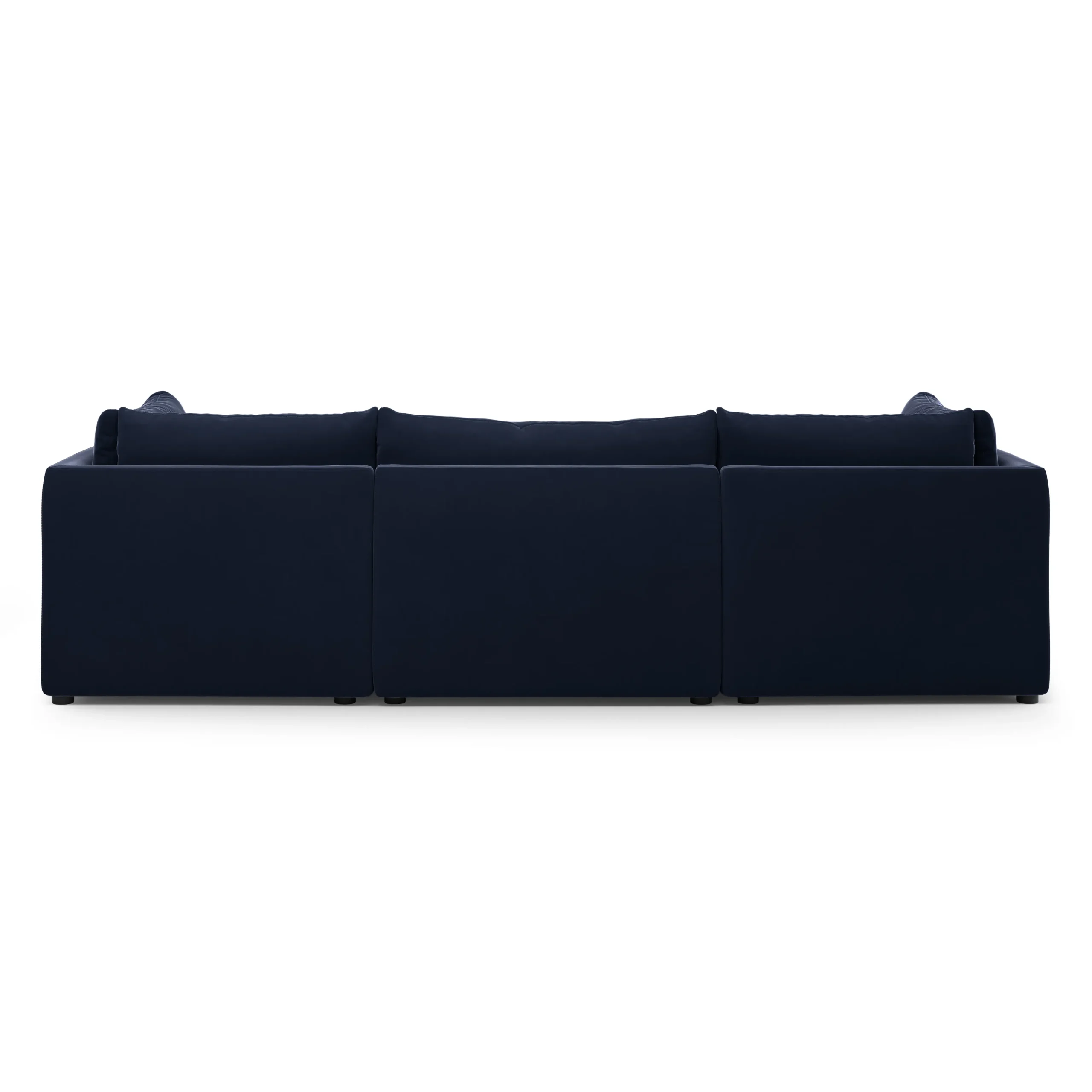 Leigh 121.5_ Velvet Modular Open Pit Sectional - Hale Ink - Image 5