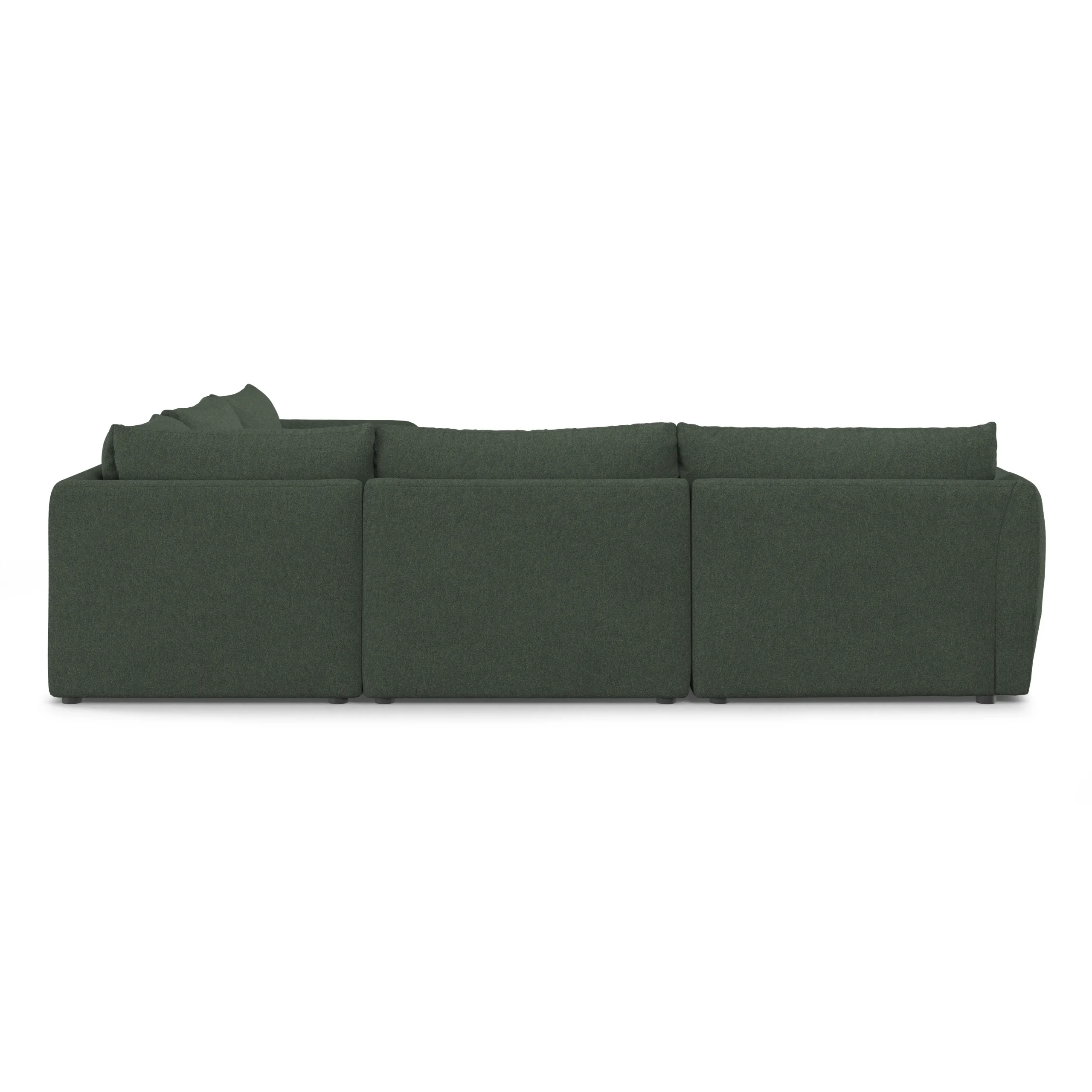 Leigh 126_ Modular Corner Sectional - Green Wool Bouclé - Image 5