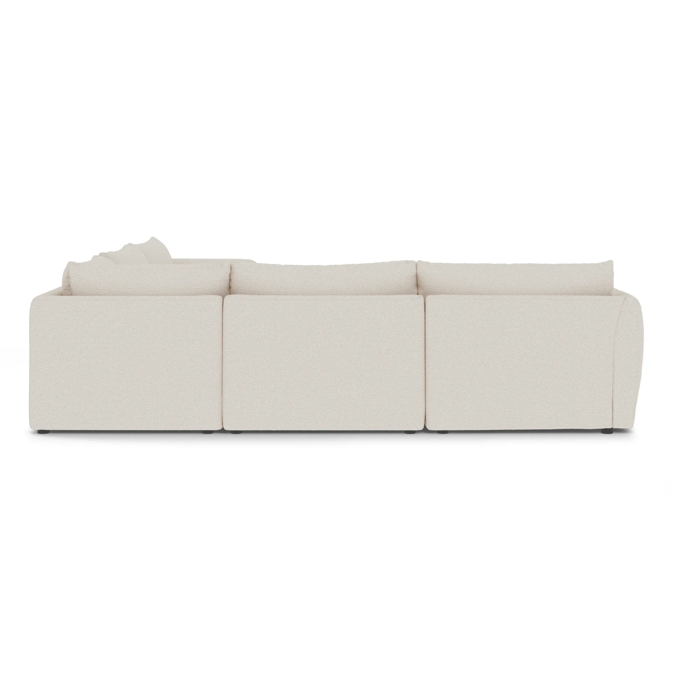 Leigh 126_ Modular Corner Sectional - Ivory Wool Bouclé - Image 5
