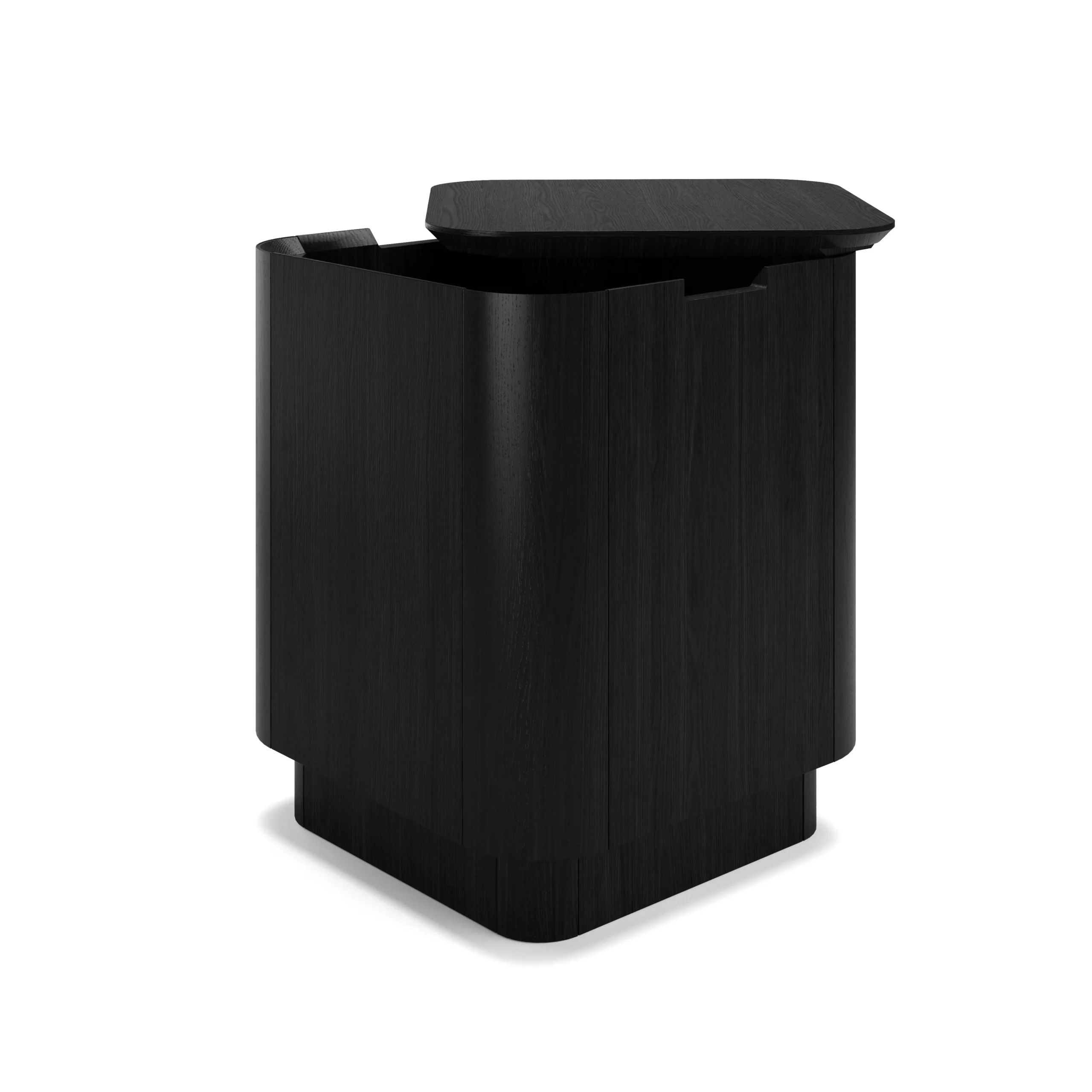 Moa Storage Side Table - Black