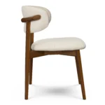 Odin Dining Chair - Walnut and Camelia Ivory