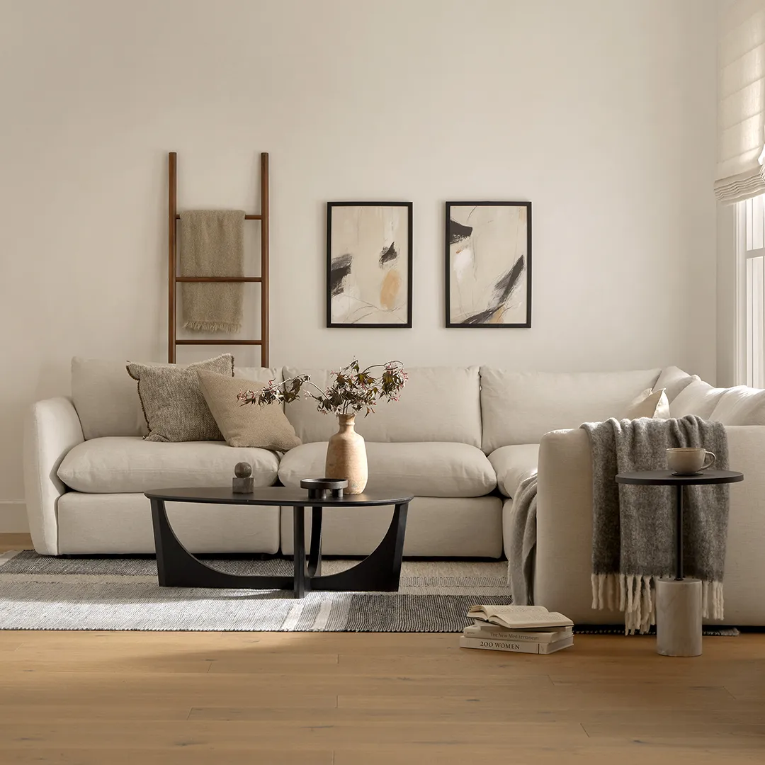 Leigh 126_ Modular Corner Sectional - Silver Ivory - Image 5