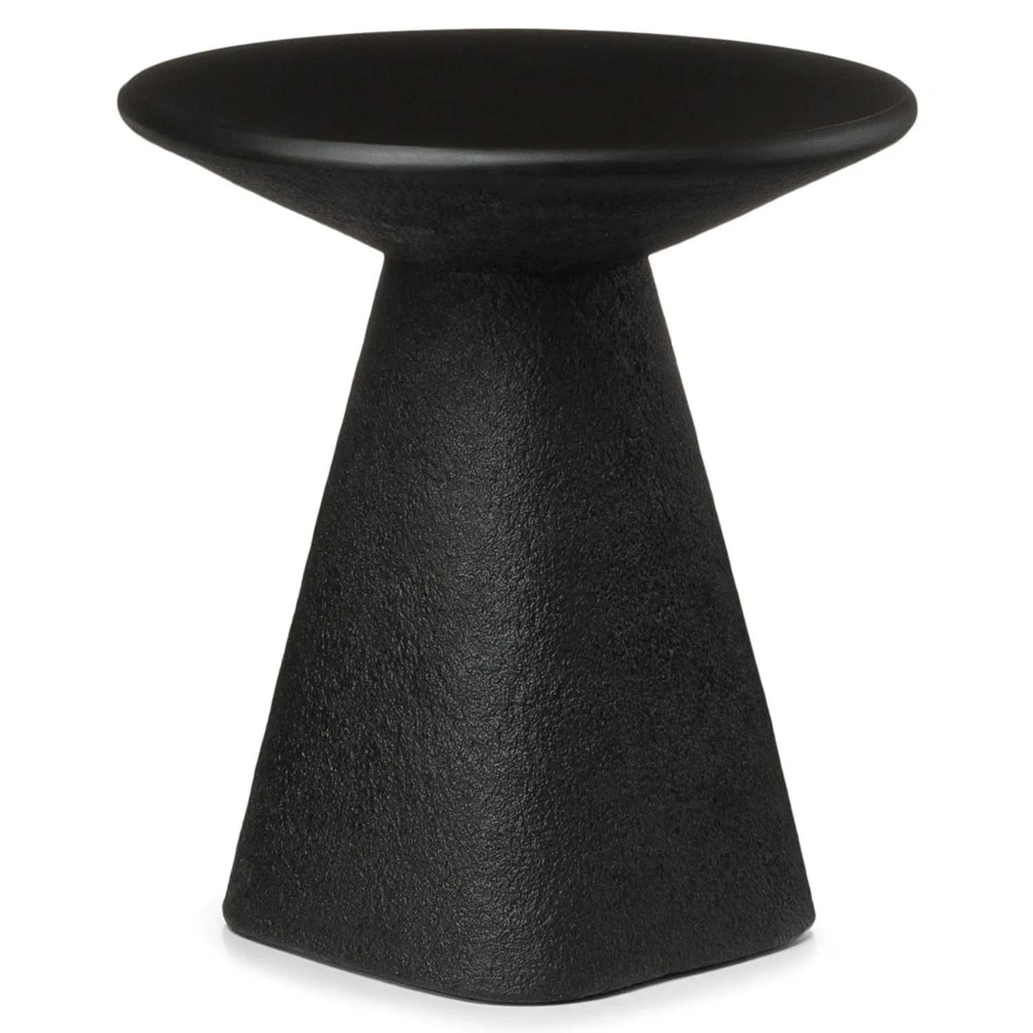 Ozetta Concrete Side Table - Moonlit Black - Image 6