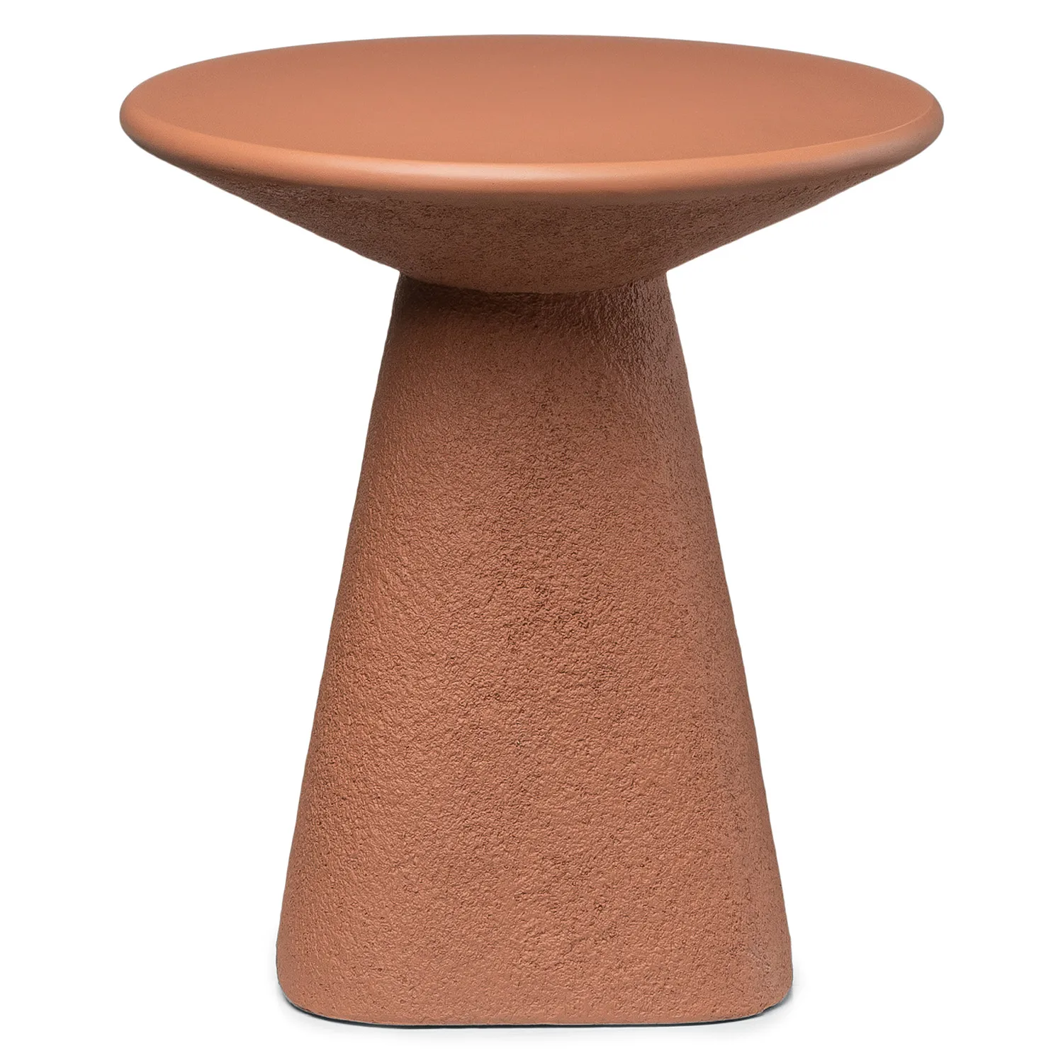 Ozetta Concrete Side Table - Moonlit Rust - Image 4