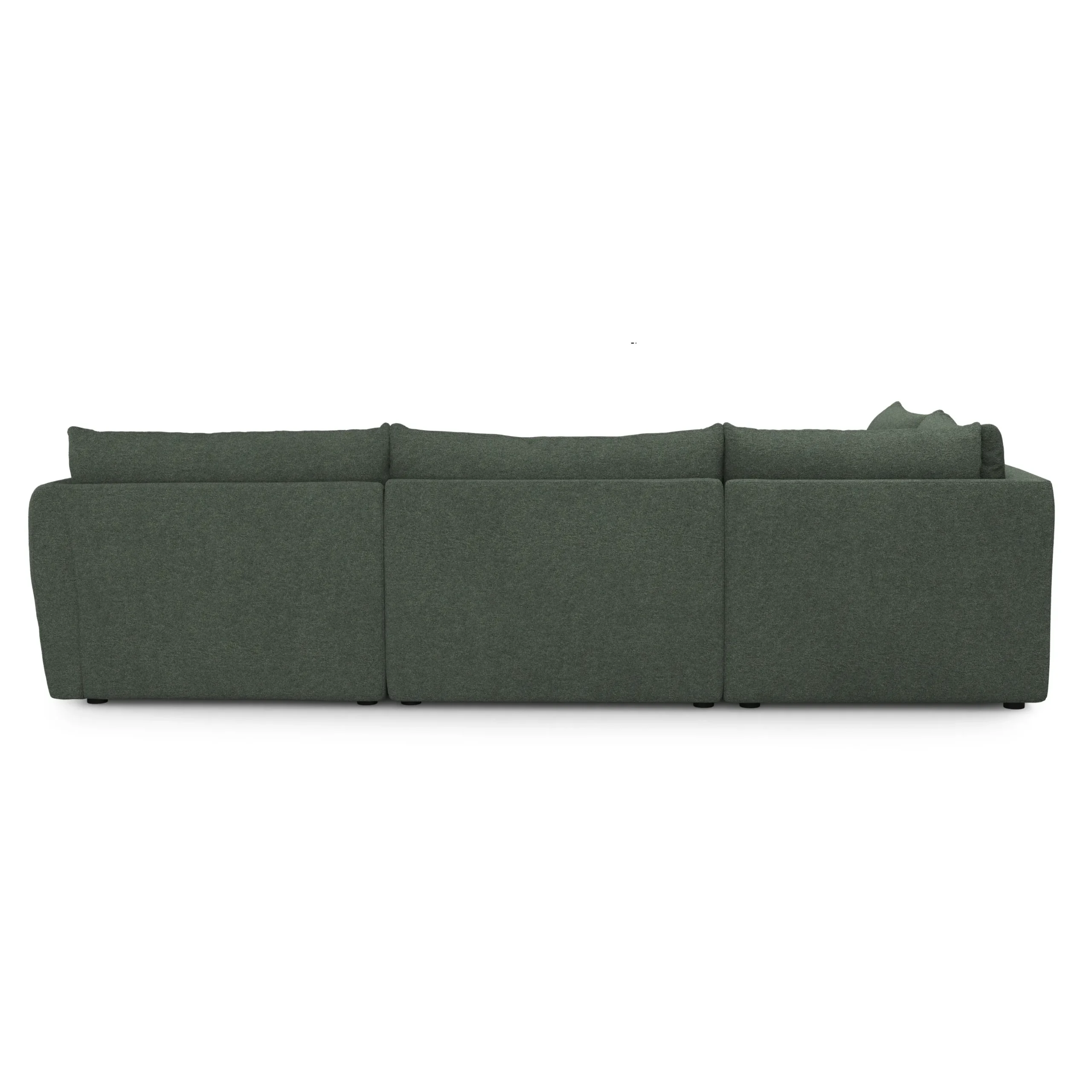 Leigh 126_ Modular L Sectional - Green Wool Bouclé - Image 5