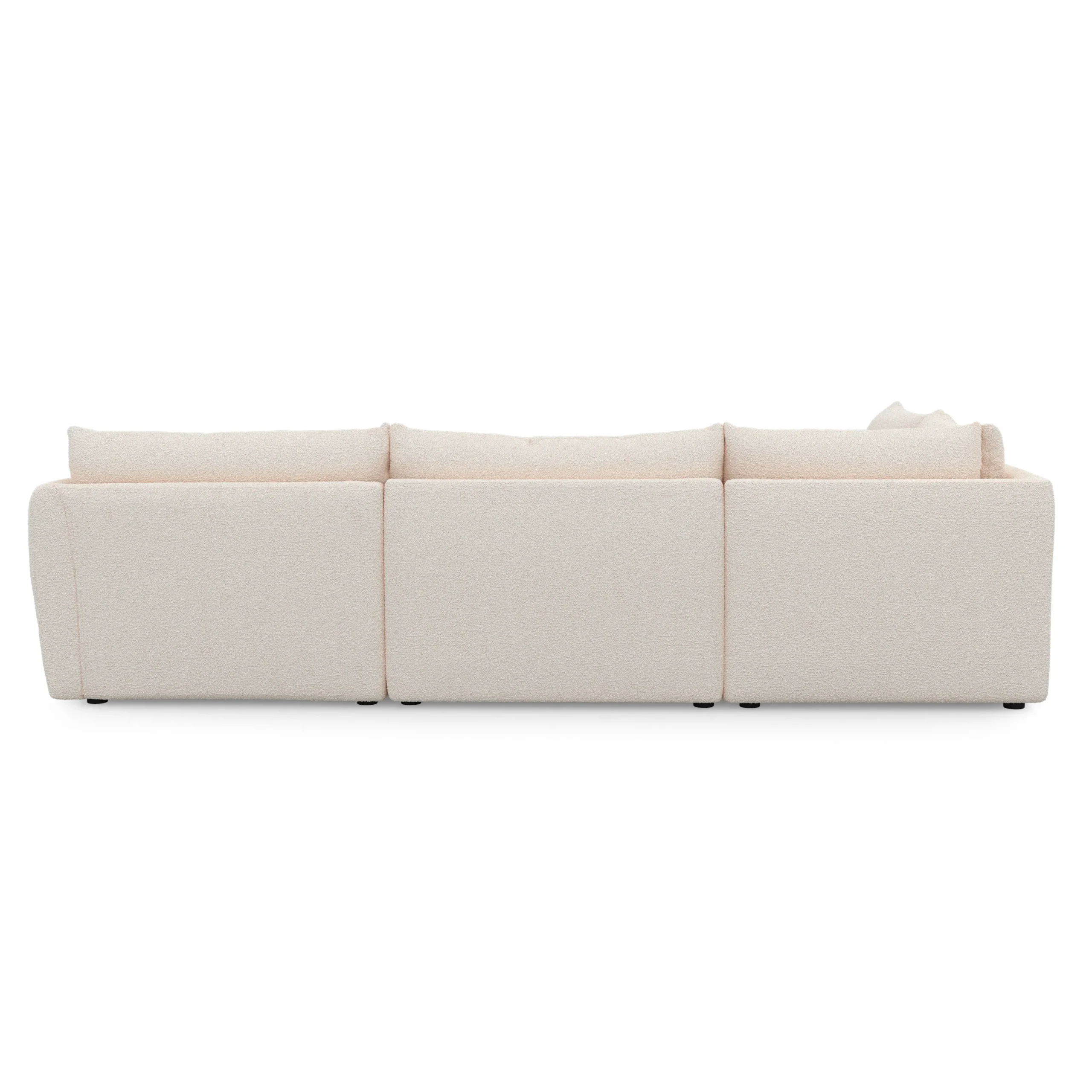 Leigh 126_ Modular L Sectional - Ivory Wool Bouclé - Image 5