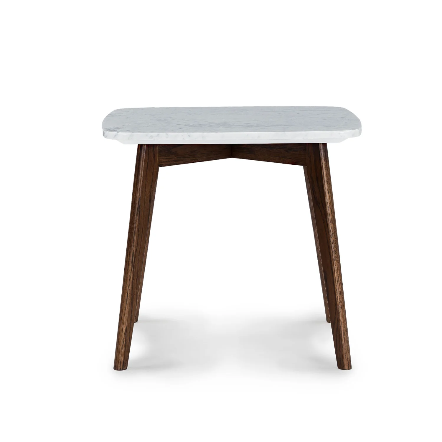 Vena Marble Square Side Table - Walnut - Image 5