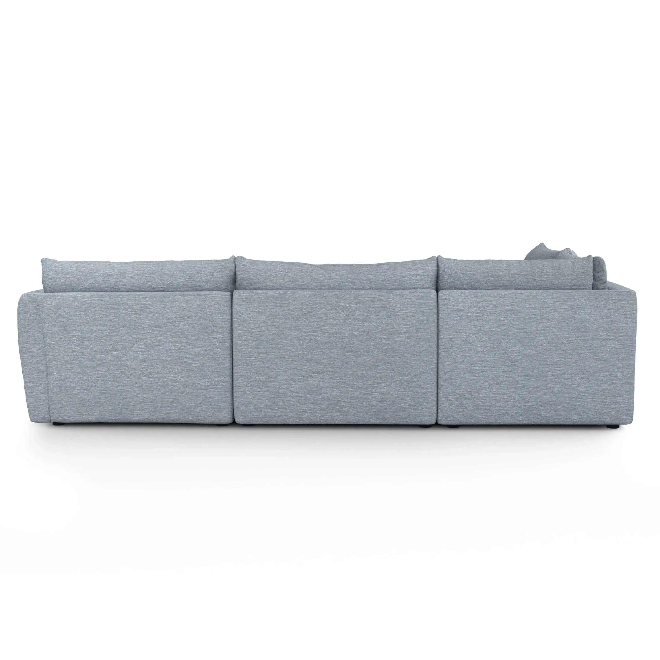 Leigh 126_ Modular L Sectional - Silver Light Blue - Image 5