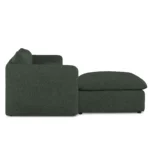 Leigh 131.5_ Modular Sectional - Green Wool Bouclé