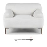 Abisko 42.5_ Lounge Chair - Quartz White