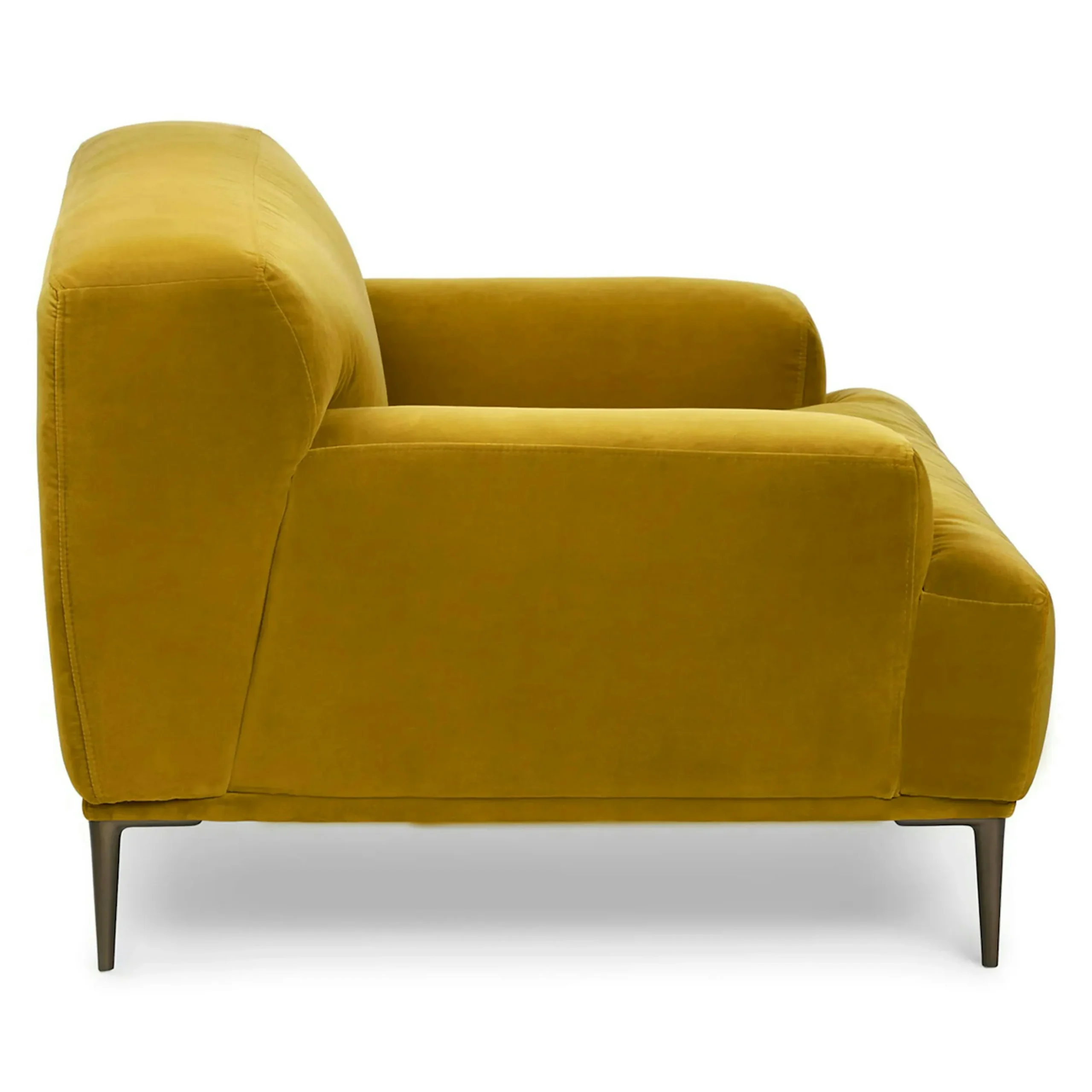 Abisko 42.5_ Velvet Lounge Chair - Plush Yarrow Gold - Image 6