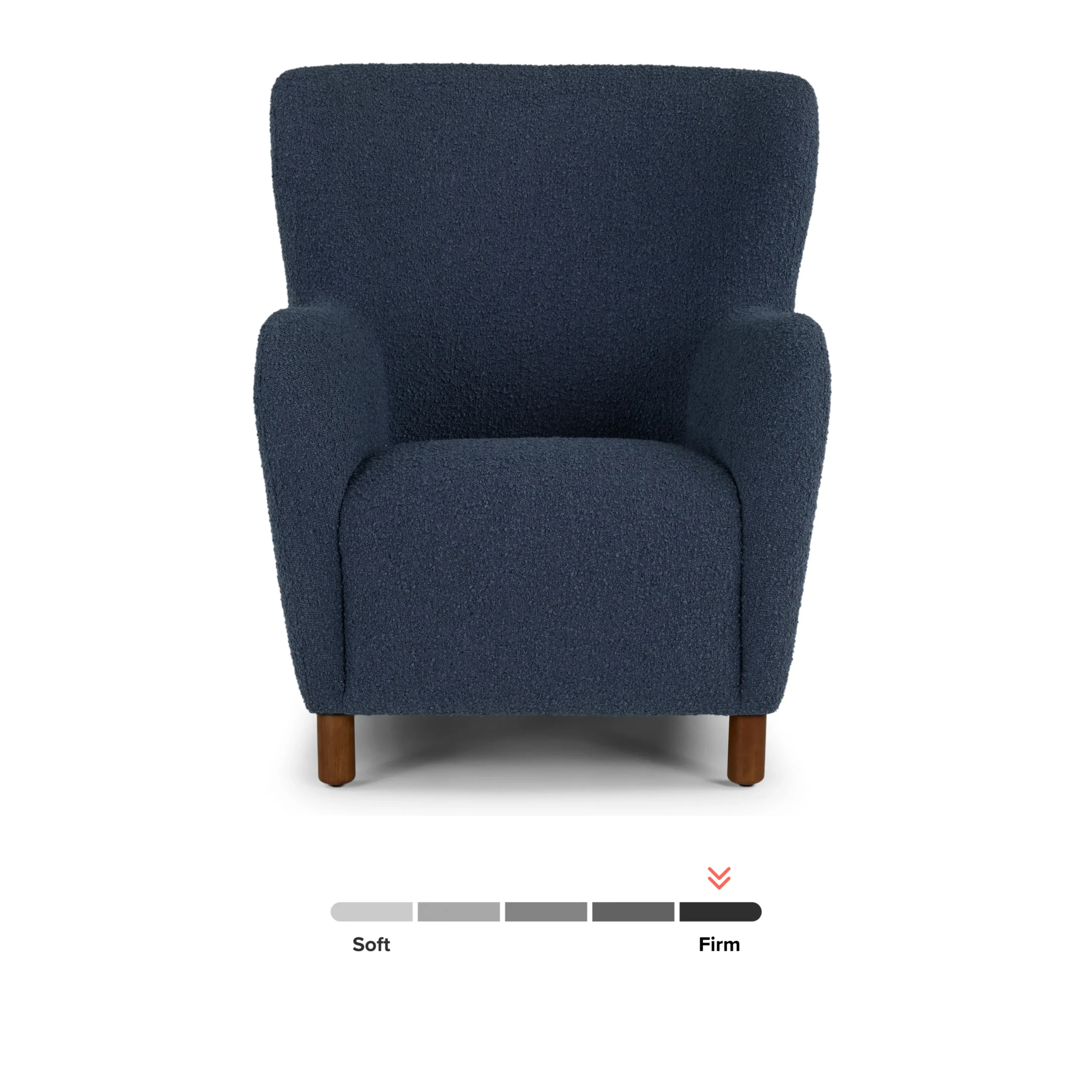 Archie 31.5_ Lounge Chair - Bijou Blue Bouclé - Image 9