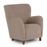 Archie 31.5_ Lounge Chair - Short Shearling Taupe
