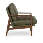 Bavel 28.5_ Leather Lounge Chair - Charme Green