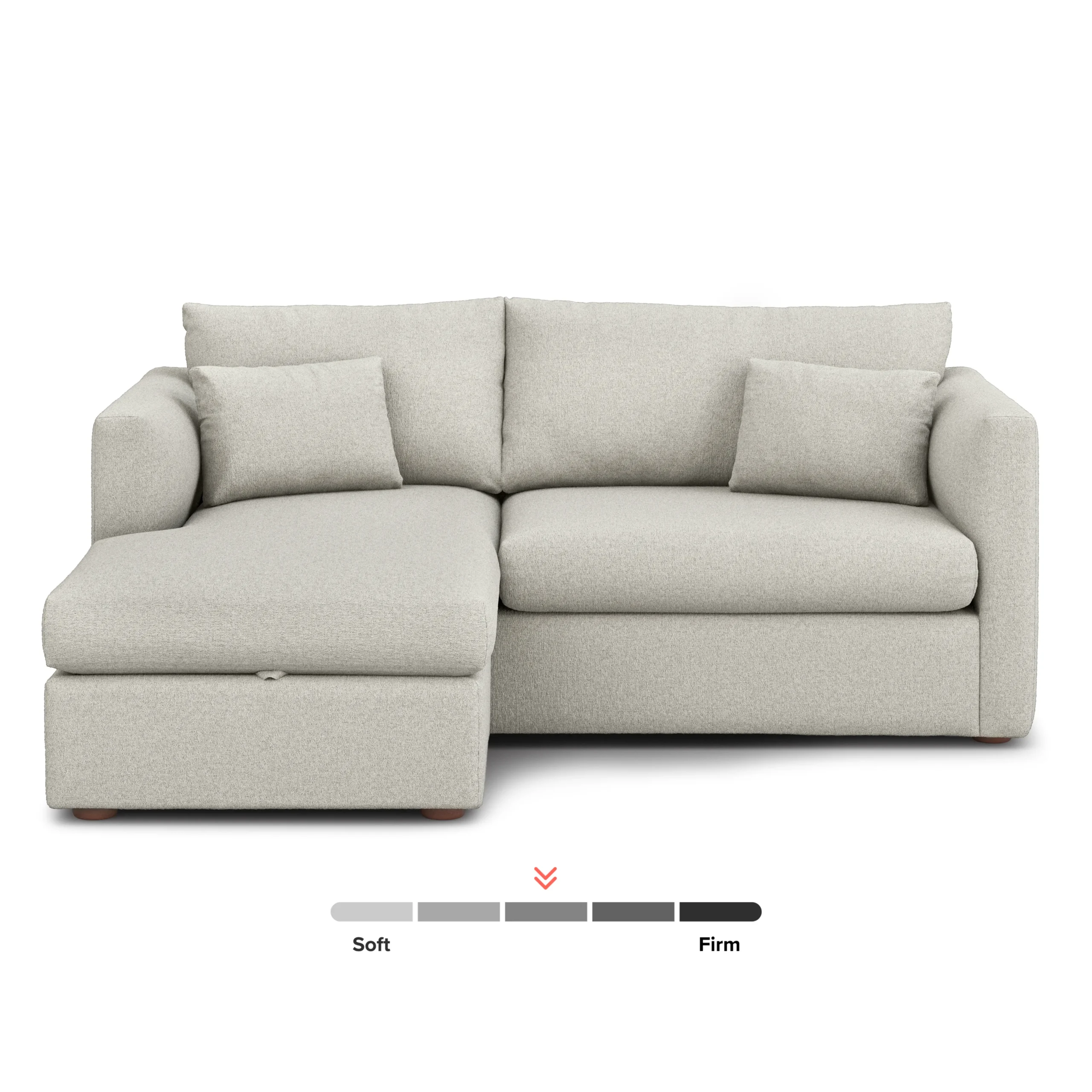 Marina 80_ Reversible Storage Sectional - Clover Ivory - Image 5