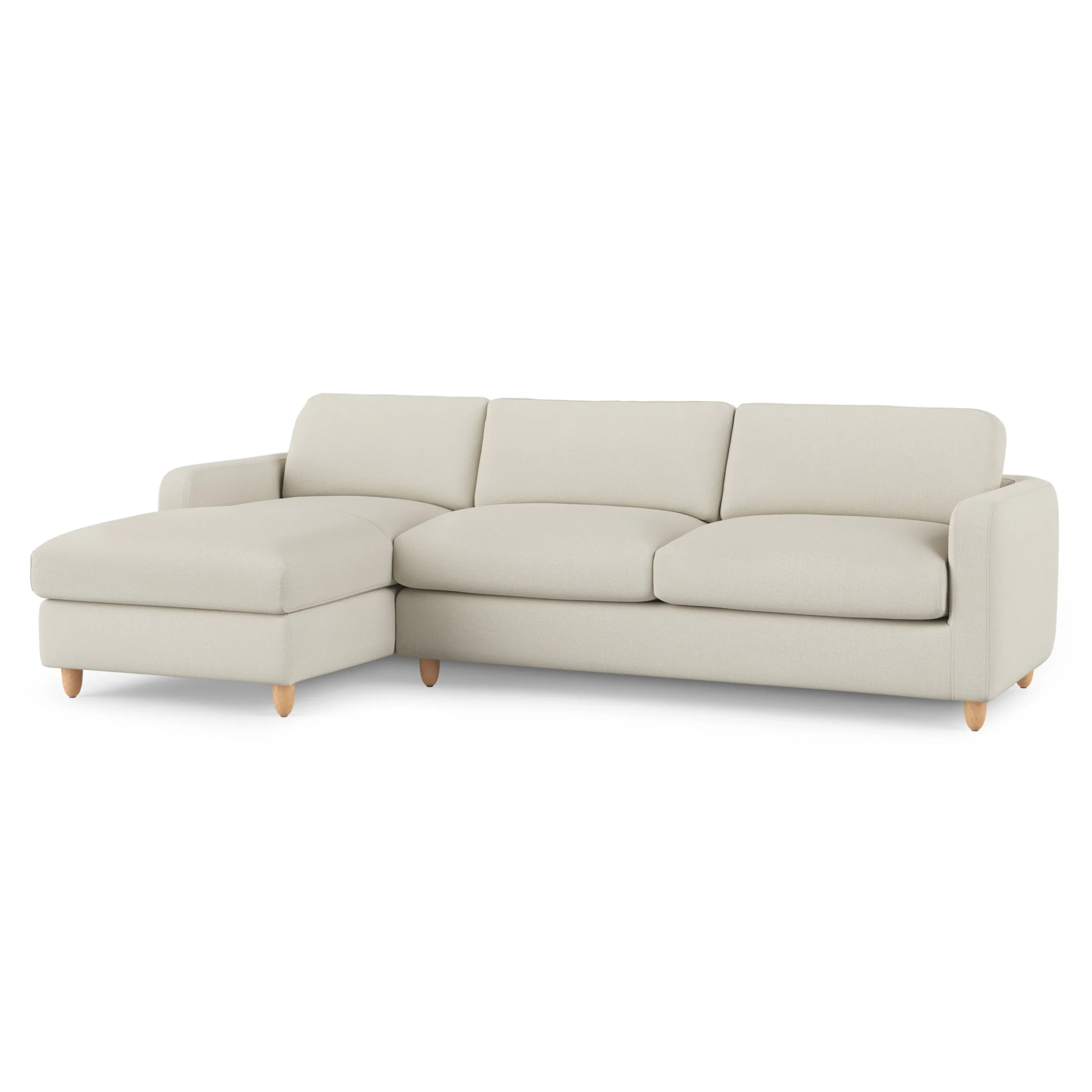 Vati 114_ Left Storage Sleeper Sectional - Natural Oak and Buckler Ivory - Image 5