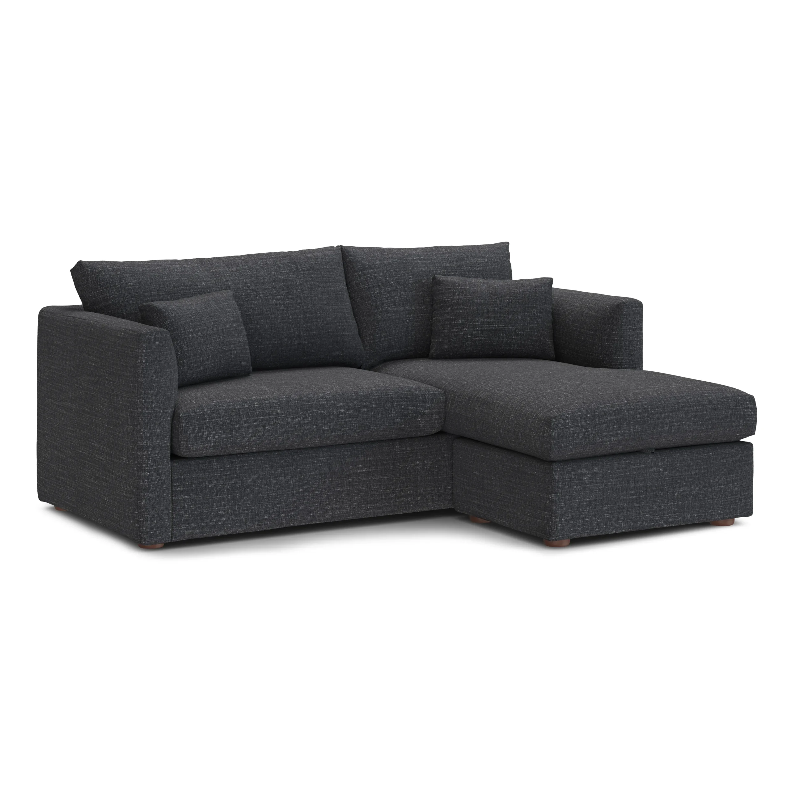 Marina 80_ Reversible Storage Sectional - Napa Charcoal - Image 5