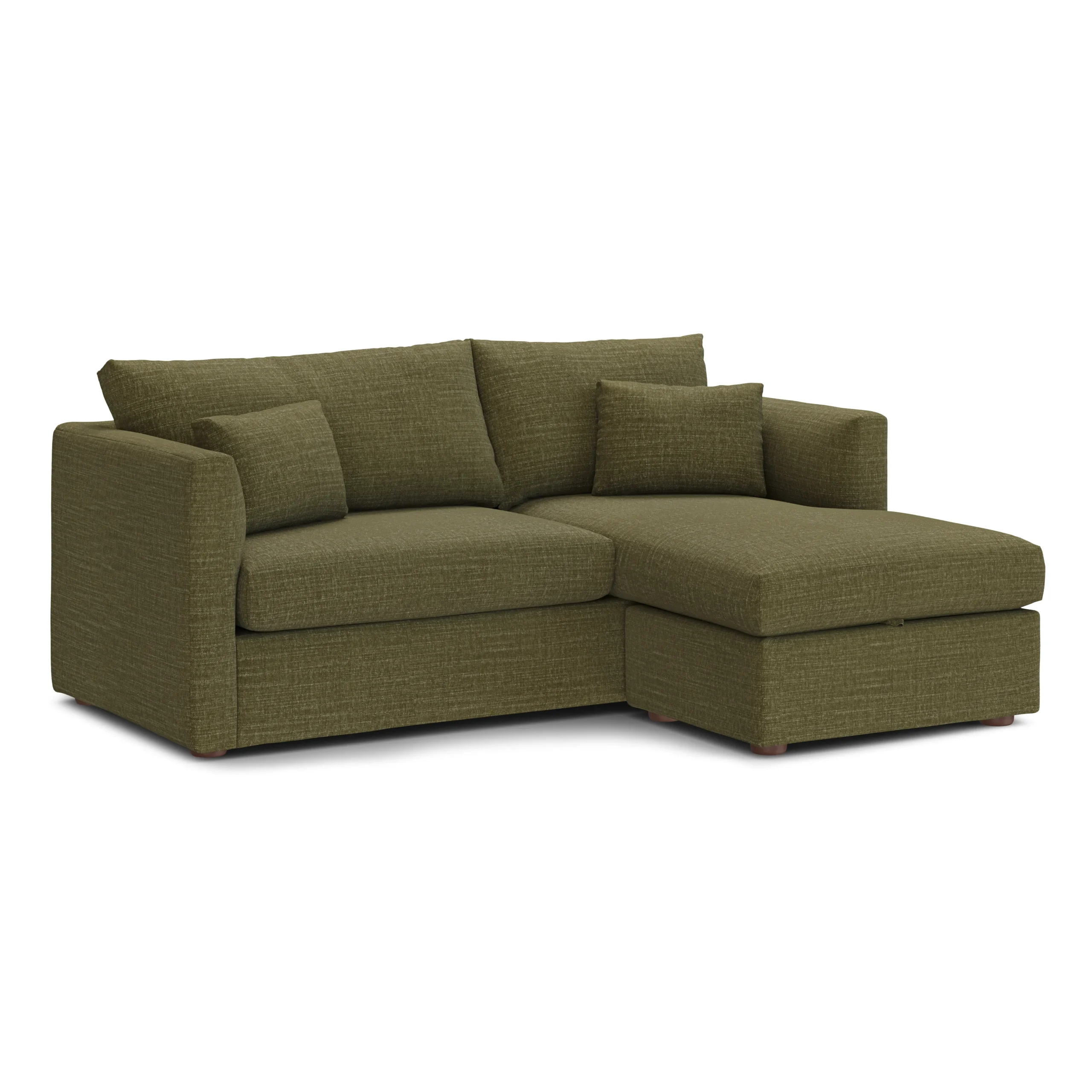 Marina 80_ Reversible Storage Sectional - Napa Moss - Image 5