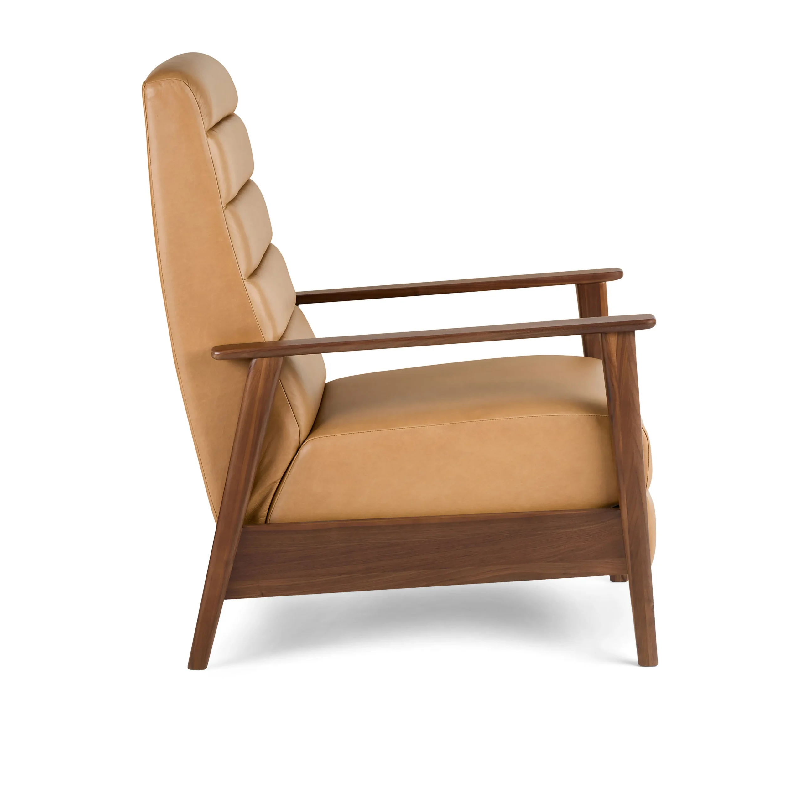 Ellow 28.5_ Leather Reclining Lounge Chair - Charme Tan - Image 12