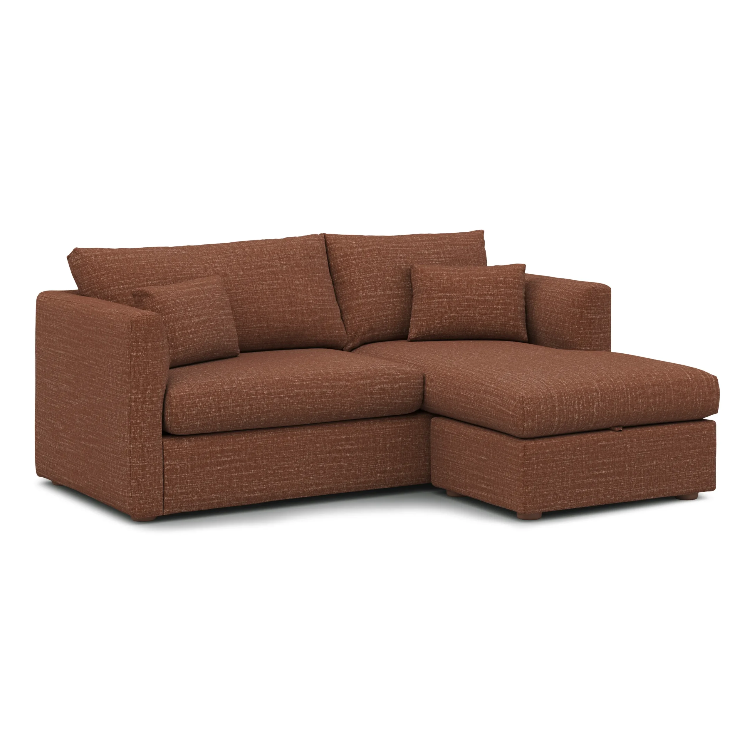 Marina 80_ Reversible Storage Sectional - Napa Rust - Image 5