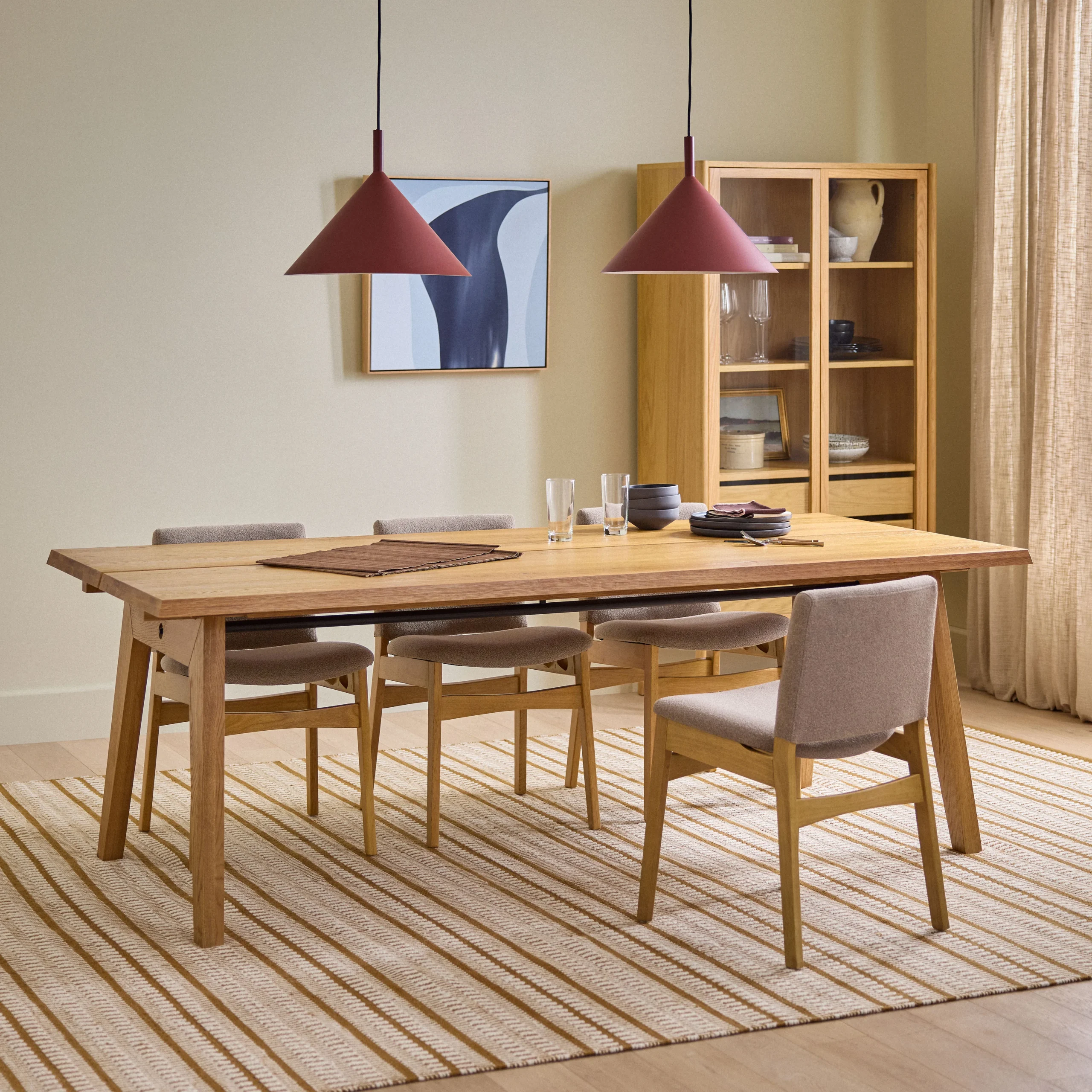 Nosh Dining Chair - Oak and Ratine Brown - Image 5