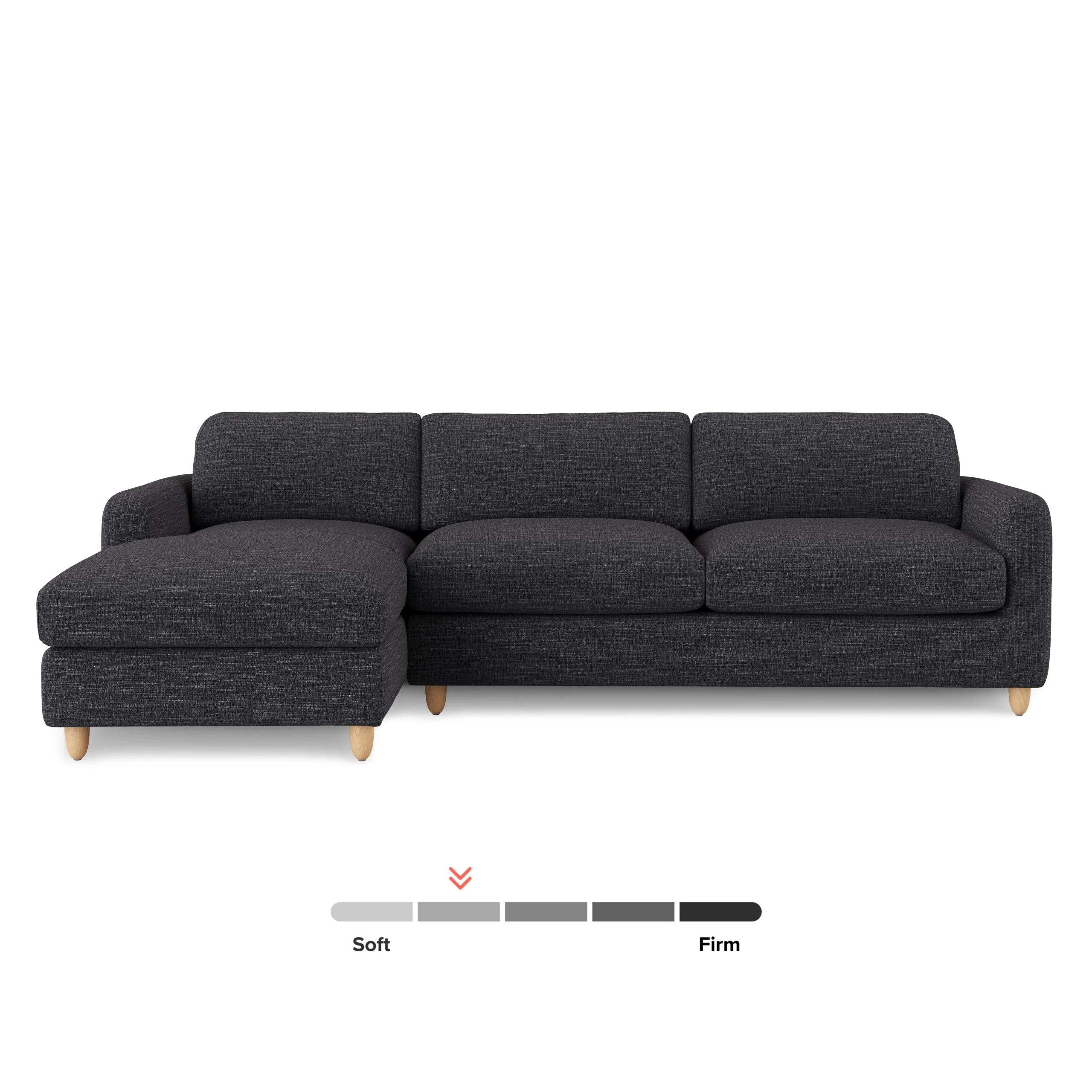 Vati 114_ Left Storage Sleeper Sectional - Natural Oak and Napa Charcoal - Image 5