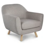 Gabriola 34_ Lounge Chair - Dover Gray Bouclé