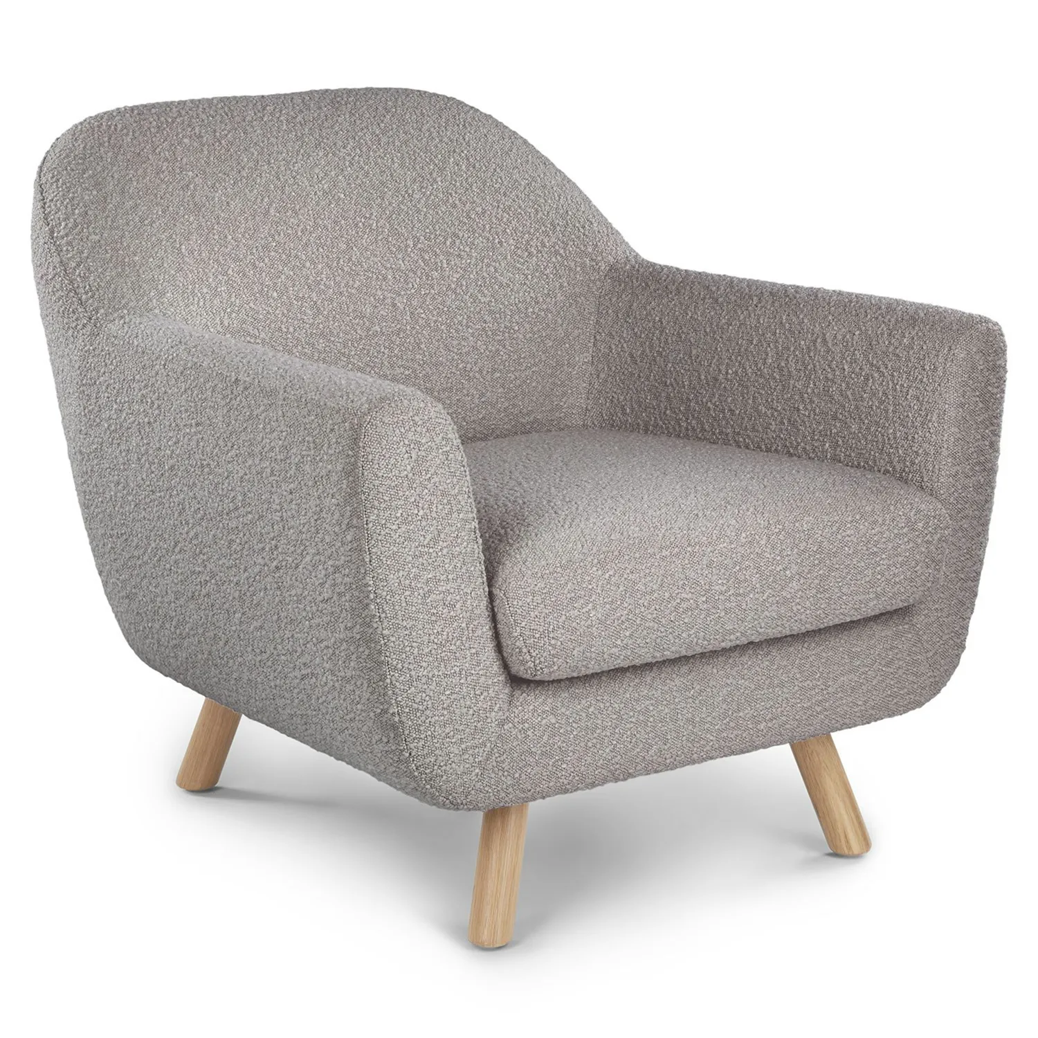 Gabriola 34_ Lounge Chair - Dover Gray Bouclé - Image 10