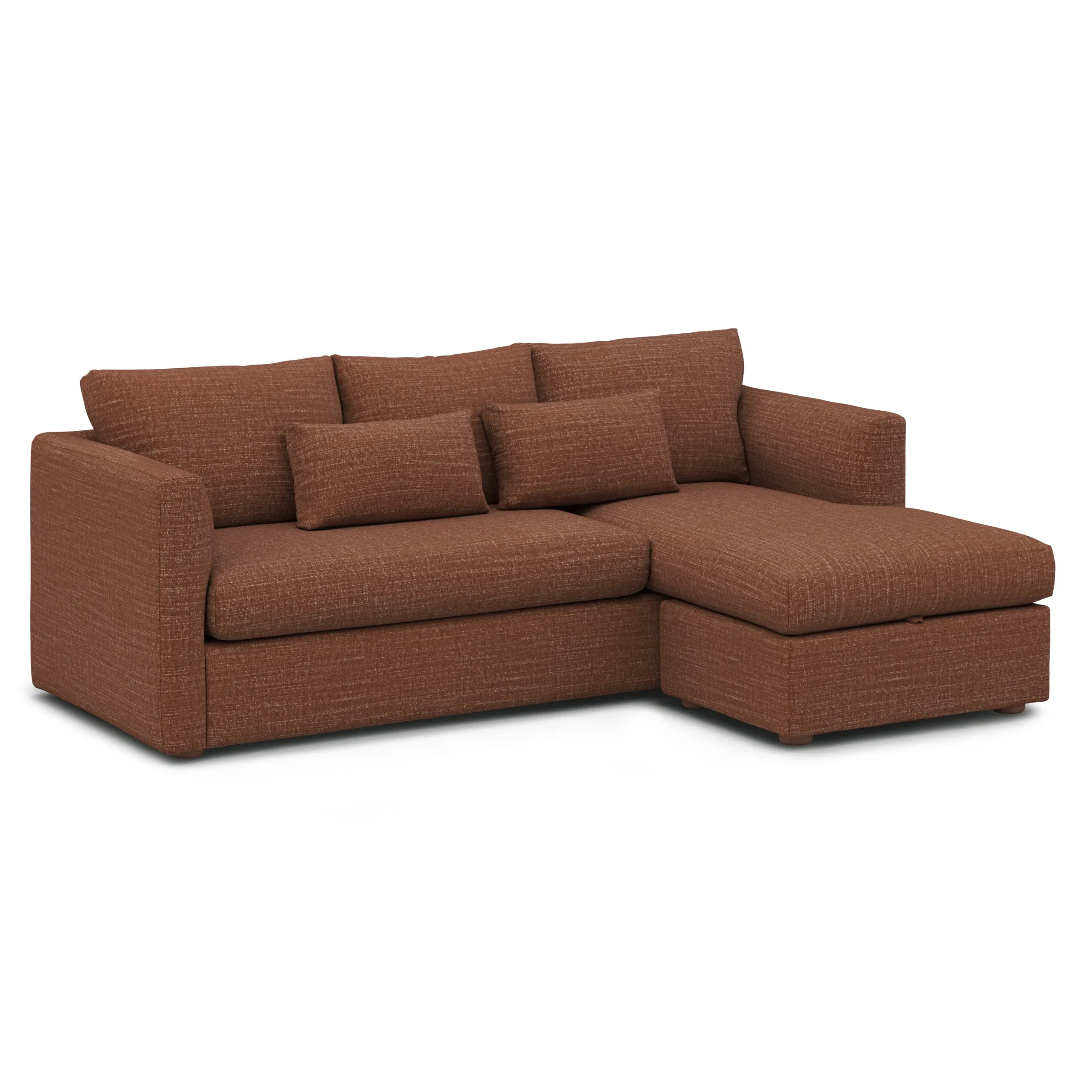 Marina 90_ Reversible Storage Sectional - Napa Rust - Image 5