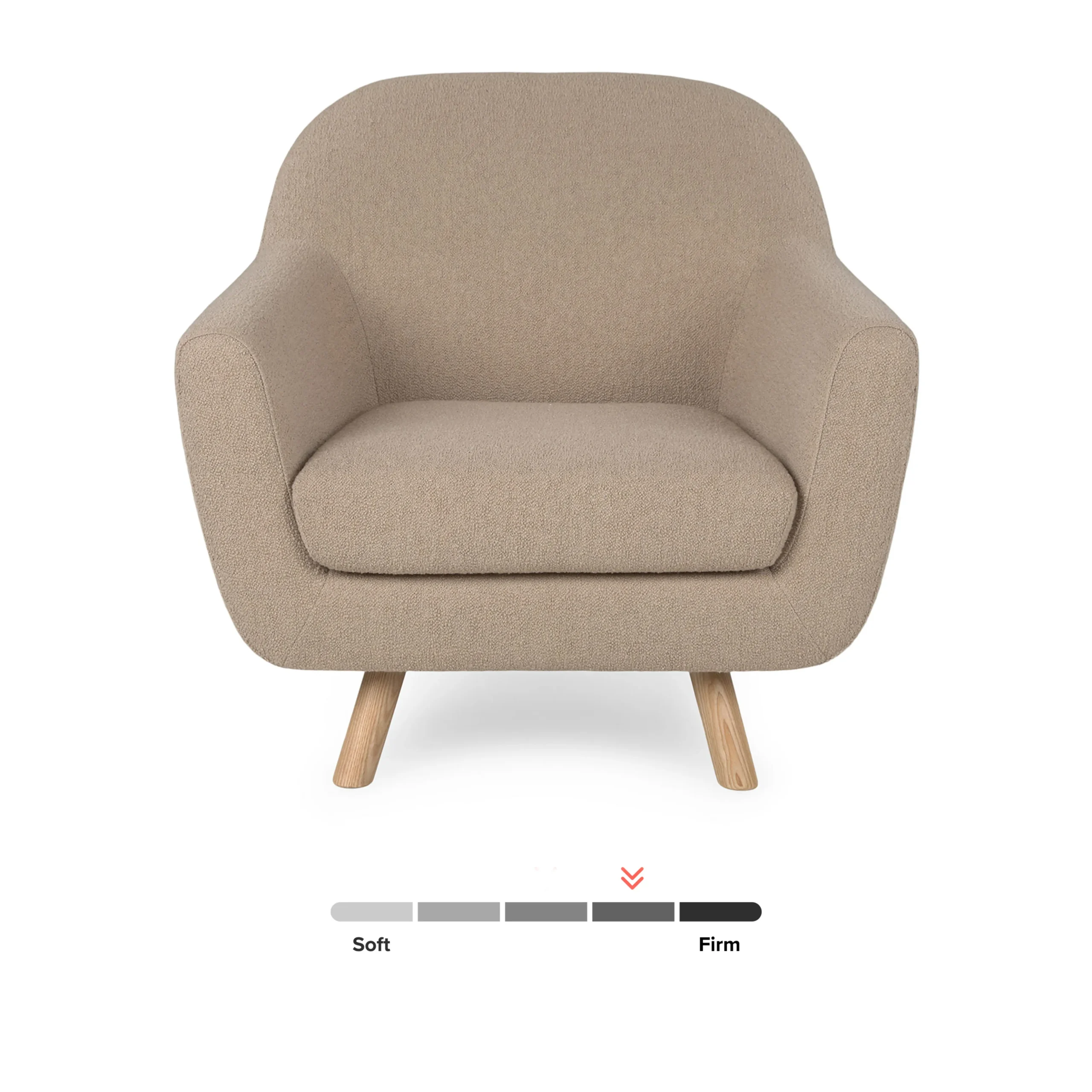 Gabriola 34_ Lounge Chair - Sandstone Wool Bouclé - Image 10