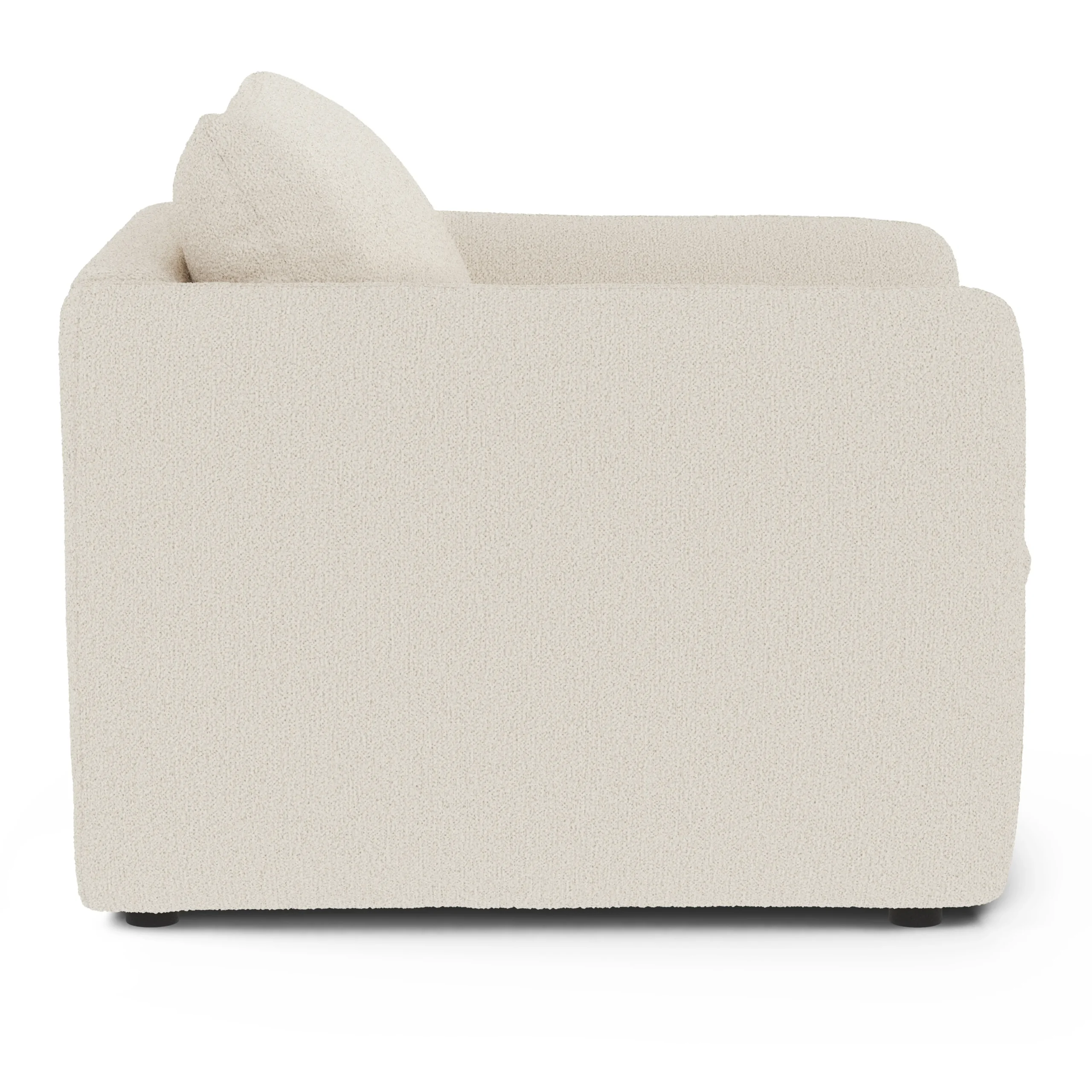 Leigh 42_ Lounge Chair - Ivory Wool Bouclé - Image 9