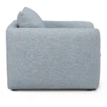 Leigh 42_ Lounge Chair - Silver Light Blue