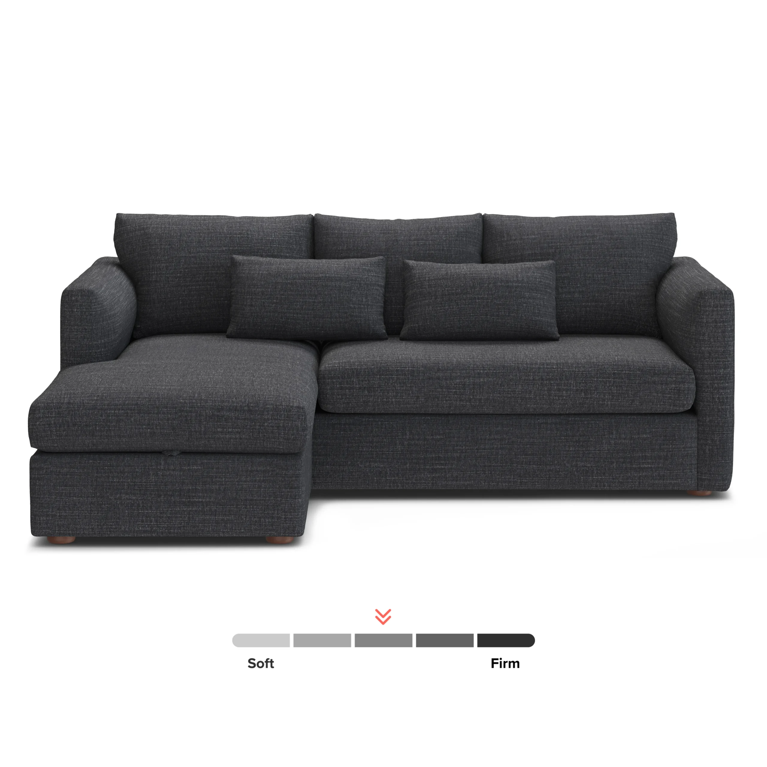 Marina 90_ Reversible Storage Sleeper Sectional - Napa Charcoal - Image 5