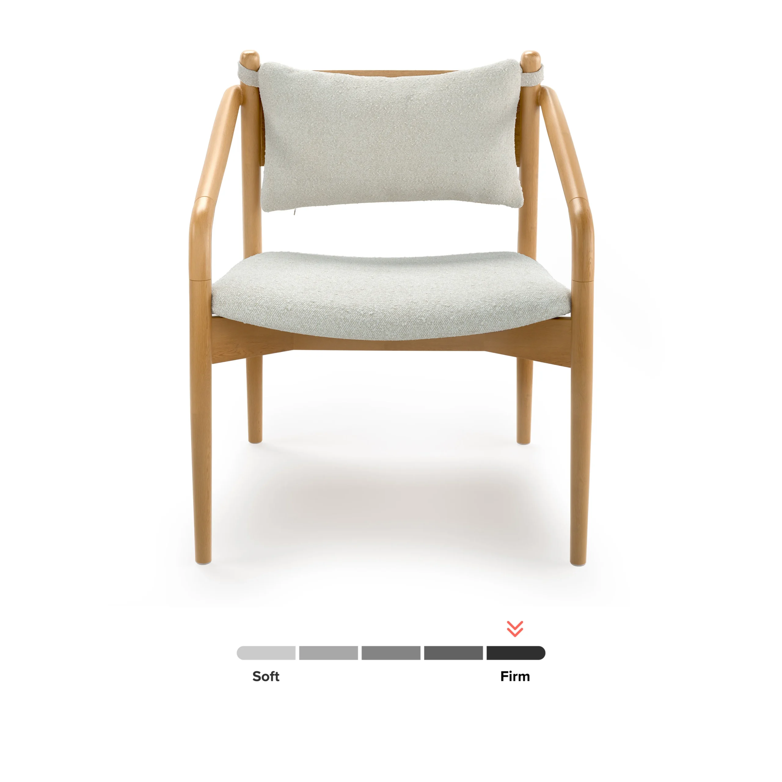 Lento 25_ Lounge Chair - Ivory Bouclé - Image 8